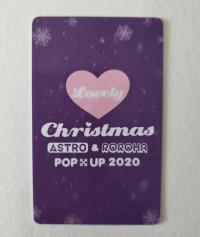 Astro : Lovely Christmas Pop Up 2020 Eunwoo and Moonbin Photocards 