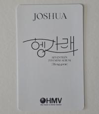 Seventeen: Joshua - Henggarae HMV Bonus Photocards 
