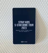 Stray Kids - 5 Star Dome Tour Venue Purchase Bonus Bang Chan Photocards 
