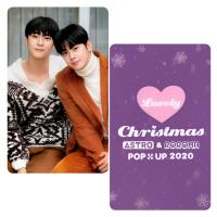 Astro : Lovely Christmas Pop Up 2020 Eunwoo and Moonbin Photocards 