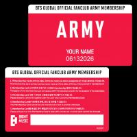 BTS - 2026/27 Personalized Membership Card