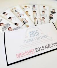 BTS Seasons greetings 2015 Scheduler Photo Strips