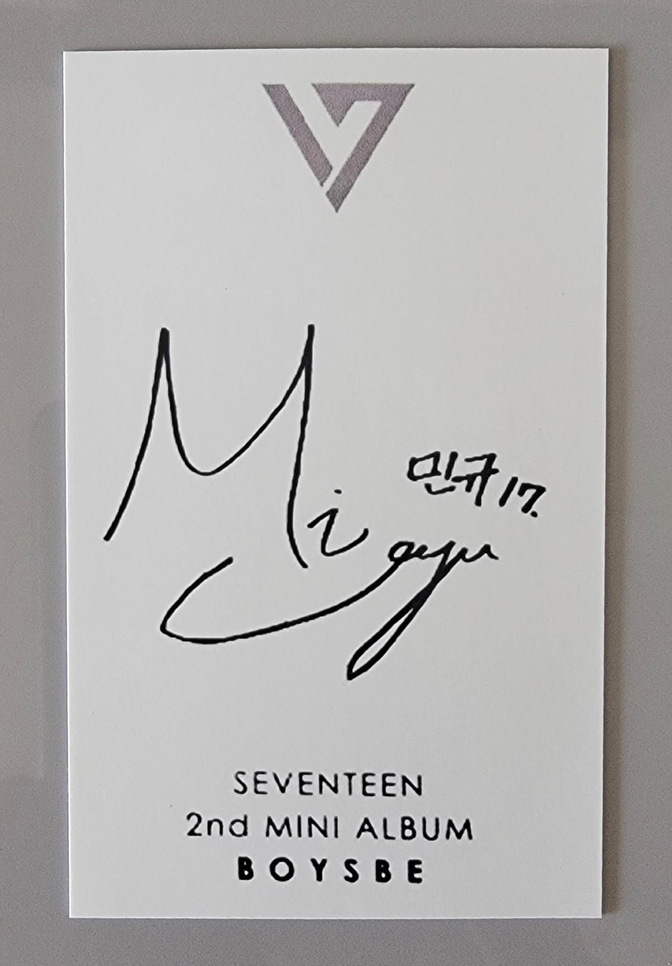 Seventeen Mingyu - Boys Be Photocard