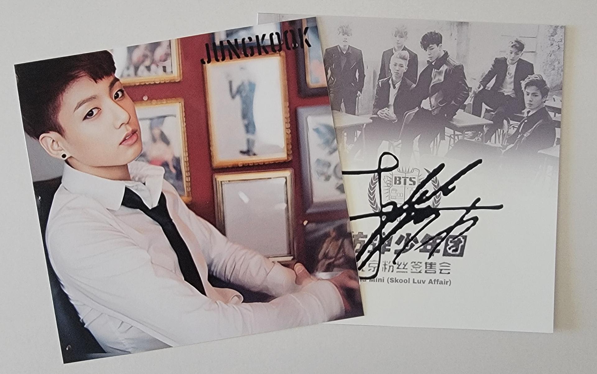 BTS - Skool Luv Affair - Beijing Fansign Event Photocards