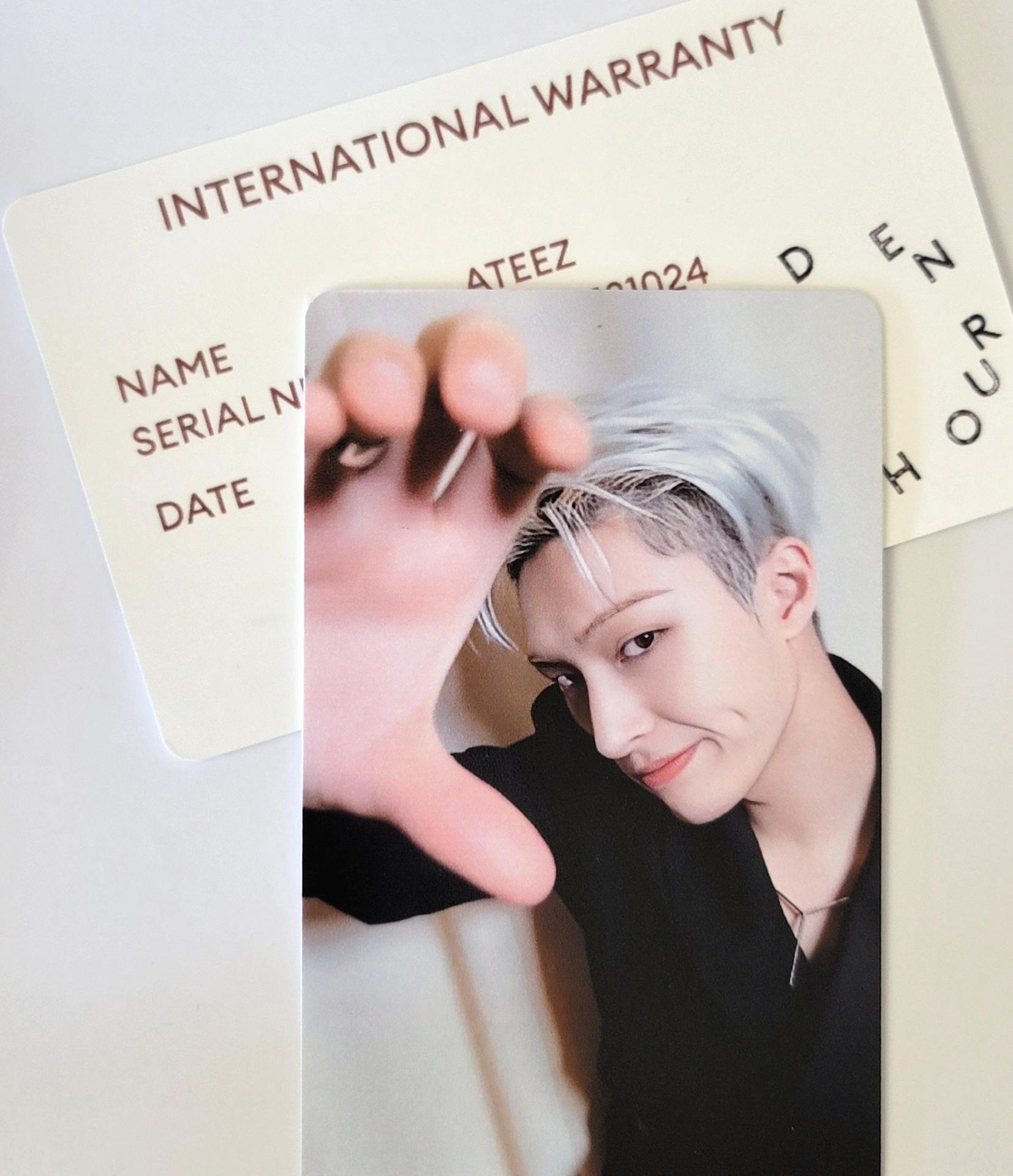 ATEEZ Golden Hour 2 Pt.Z Diary Version Photocards