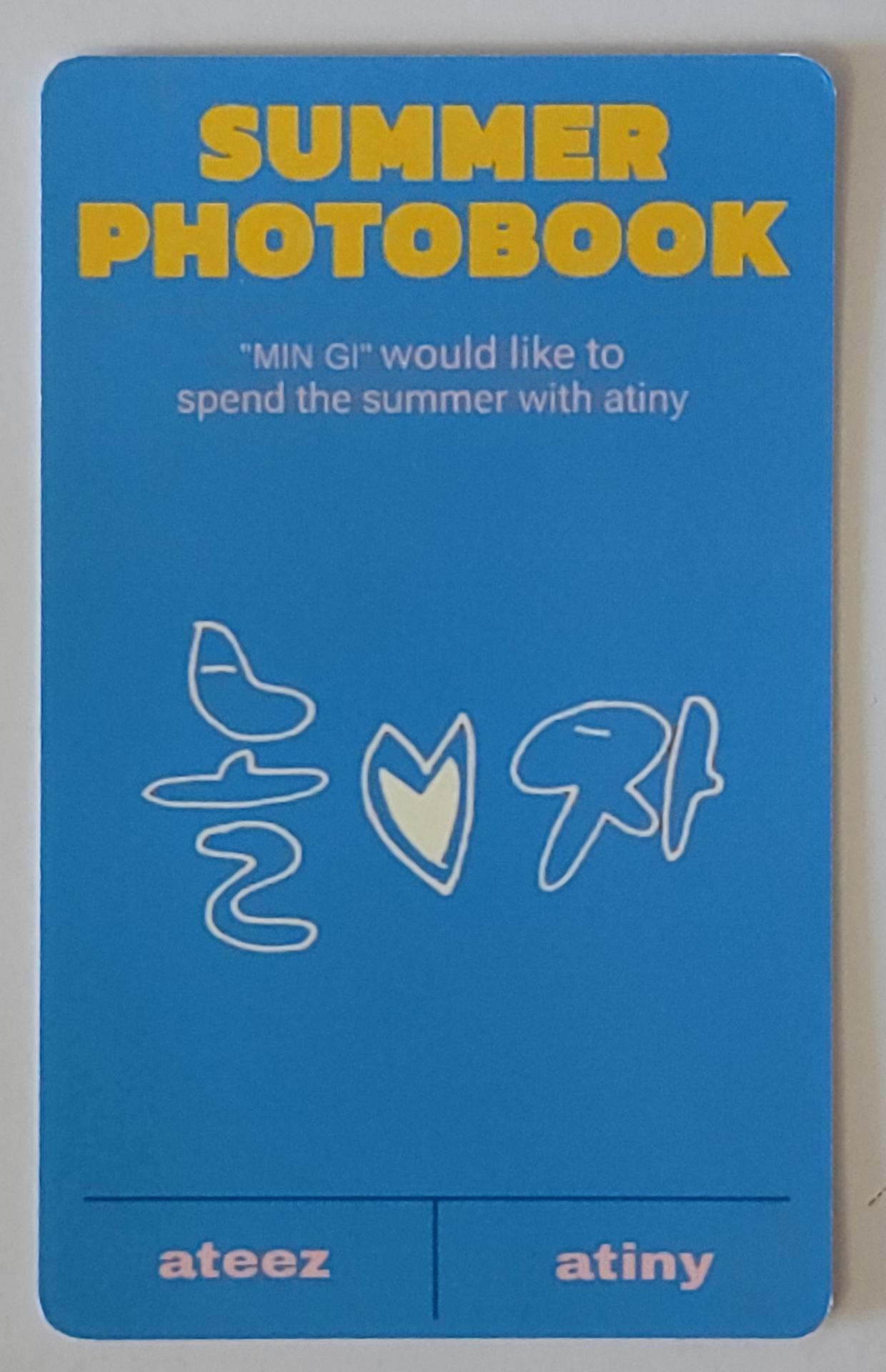ATEEZ Summer Photobook 2022 KQ Store Photocards