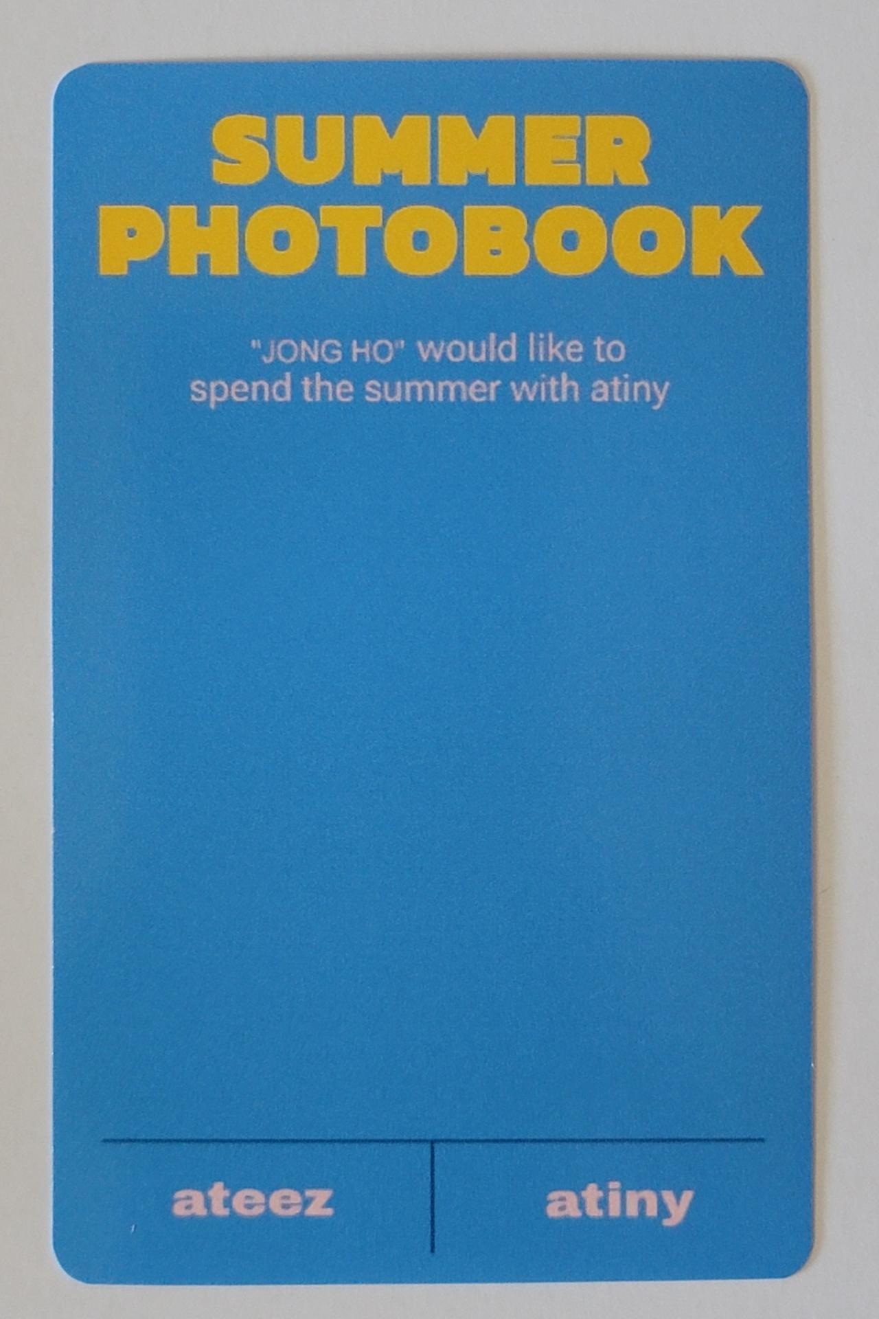 ATEEZ Summer Photobook 2022 KQ Store Photocards