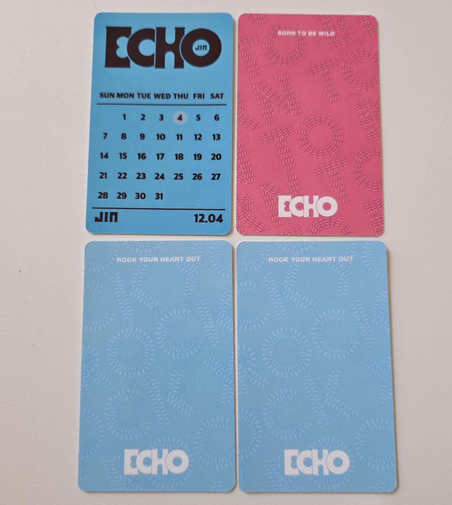 Jin : Echo -  Korean Retailer POB Photocards