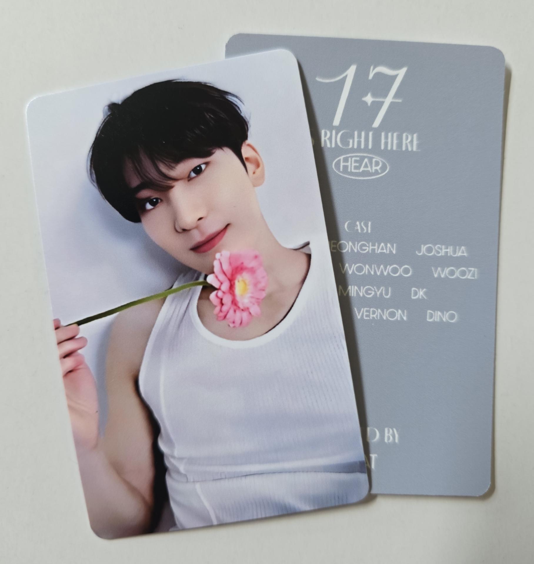 Seventeen : Wonwoo - 17 is Right Here Dear Ver Photocards 