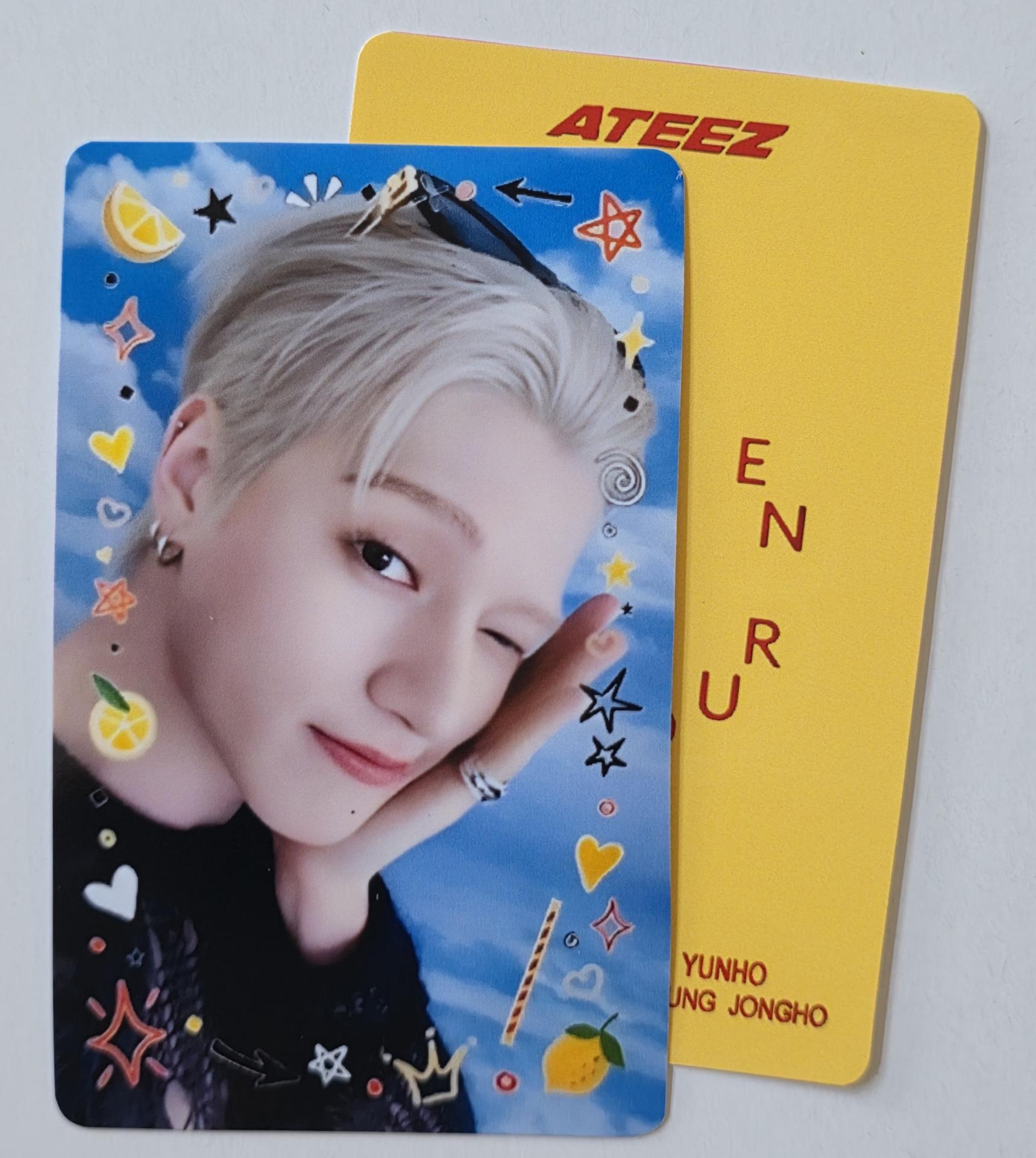 ATEEZ Golden Hour 3 Lemon Drop Broadcast Photocards