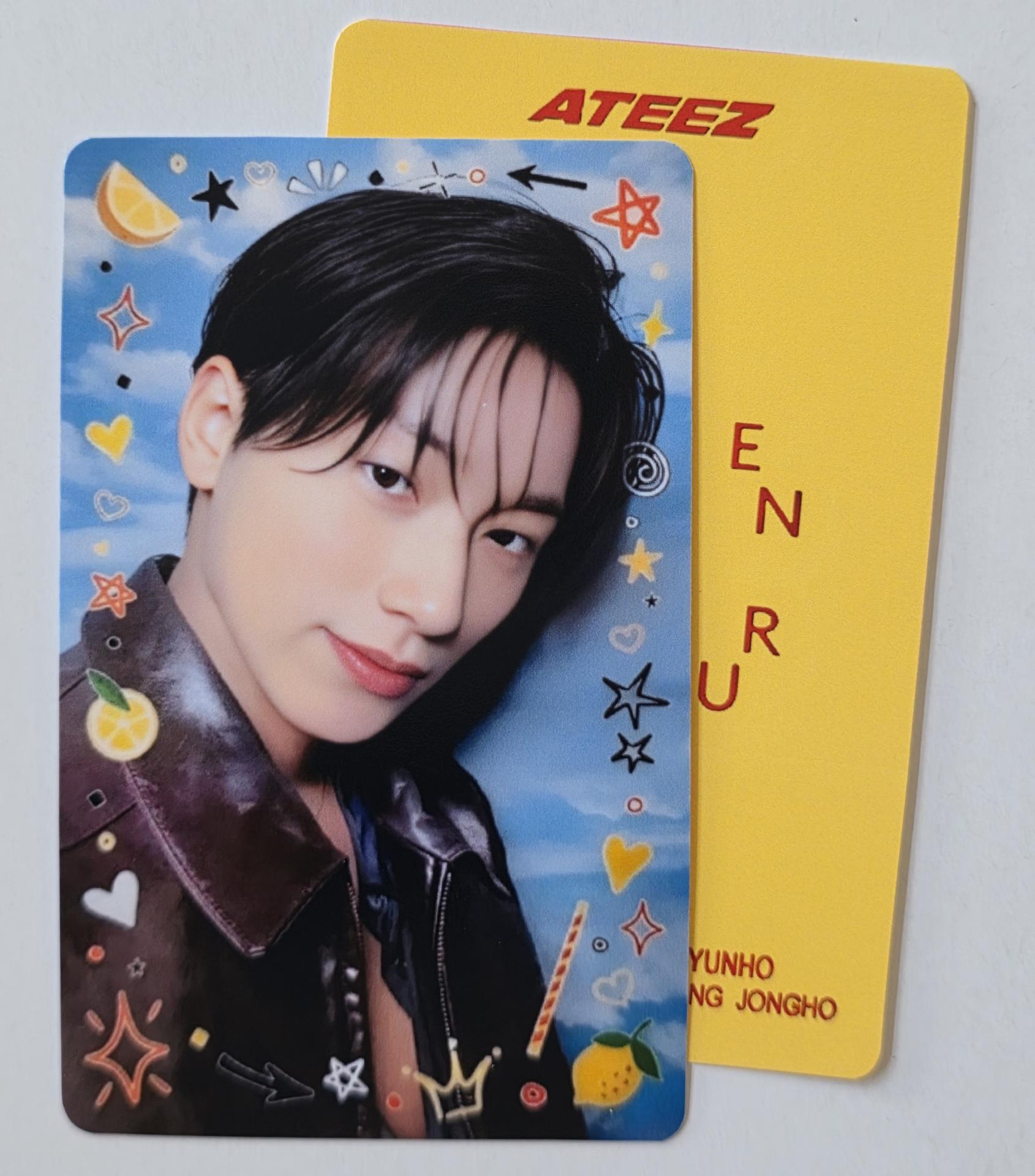 ATEEZ Golden Hour 3 Lemon Drop Broadcast Photocards