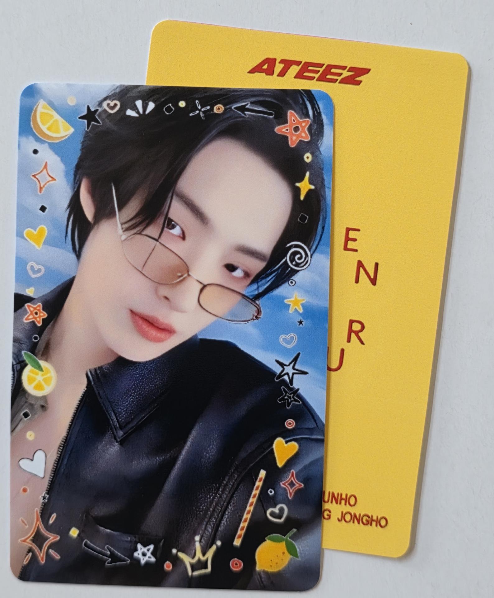 ATEEZ Golden Hour 3 Lemon Drop Broadcast Photocards