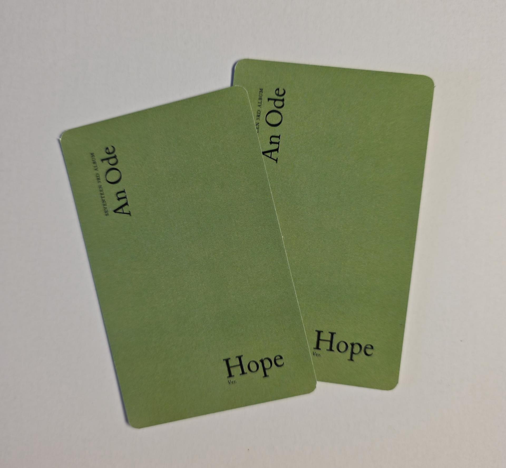 SVT - Wonwoo : An Ode to Hope Photocards 