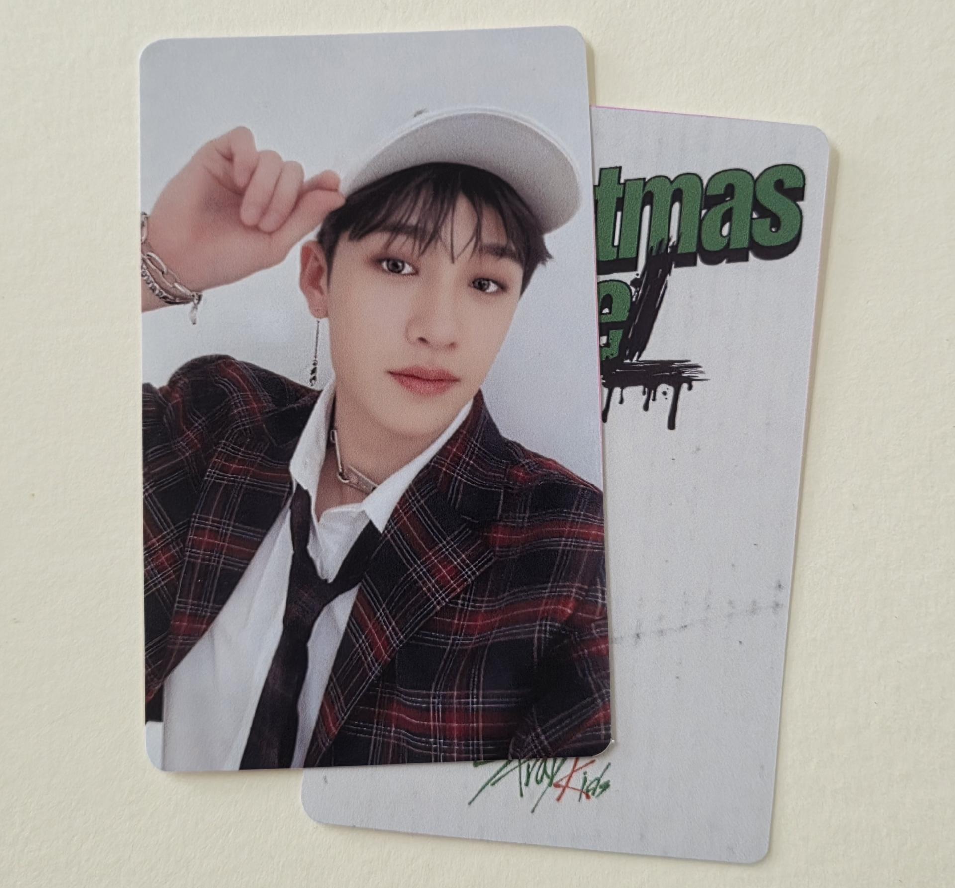 Stray Kids : Bang Chan - Christmas Evel White Ver POB Photocards