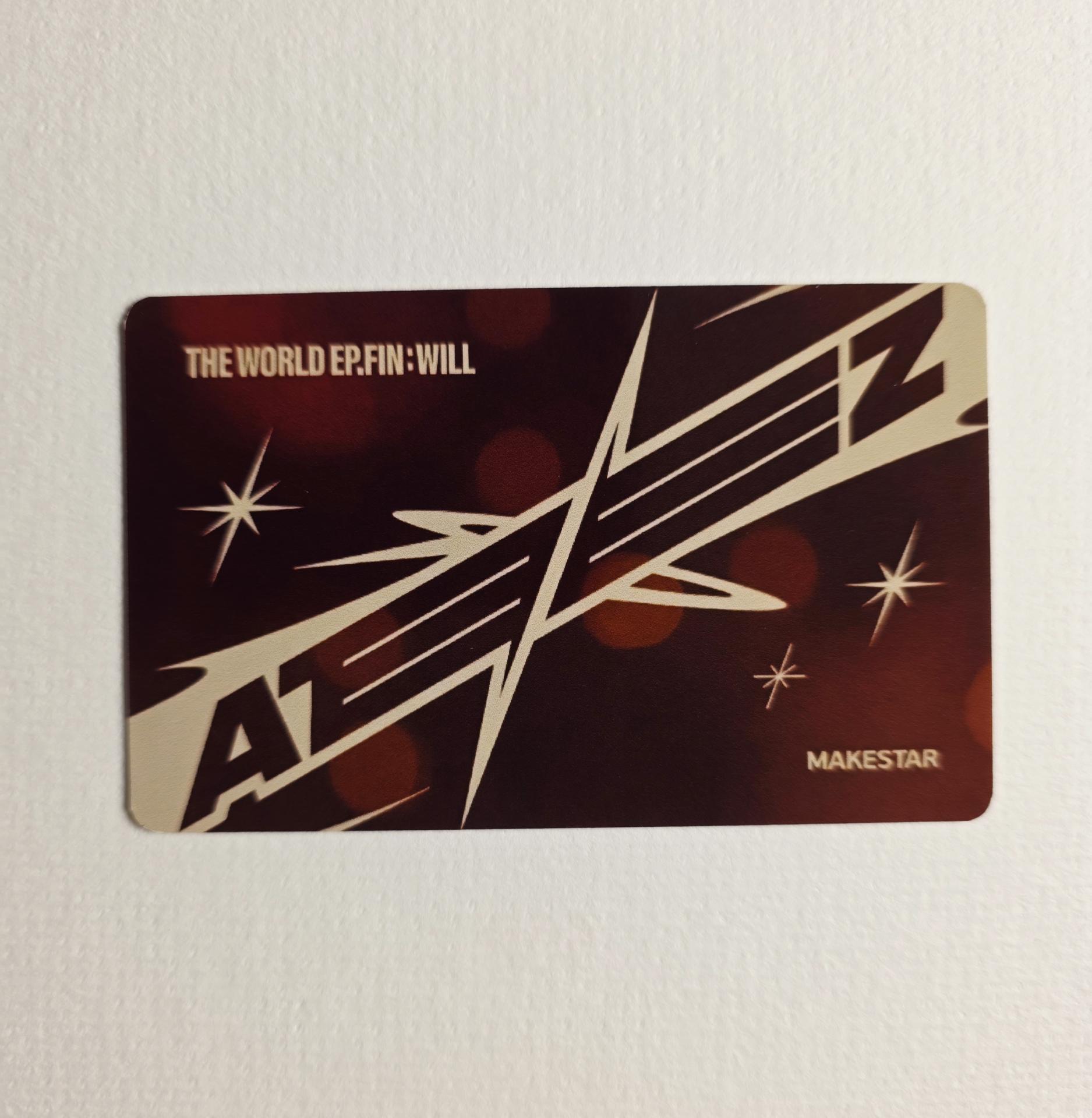 Ateez : Yunho - World Ep.Fin: Will Makestar WInner Photocards