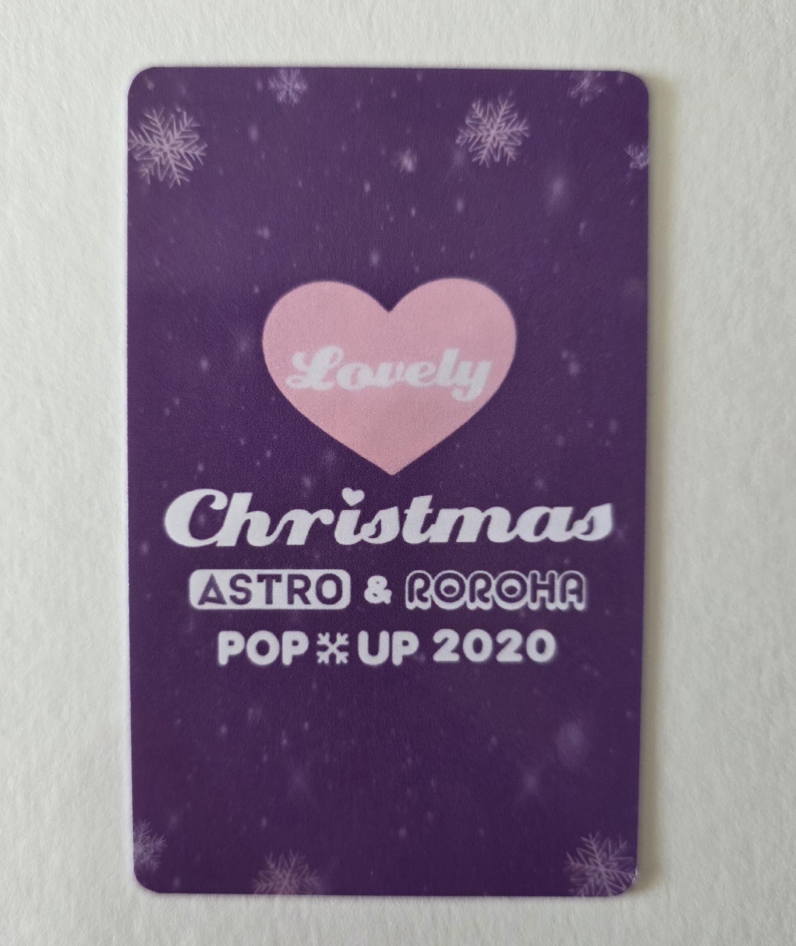 Astro : Lovely Christmas Pop Up 2020 Eunwoo and Moonbin Photocards 