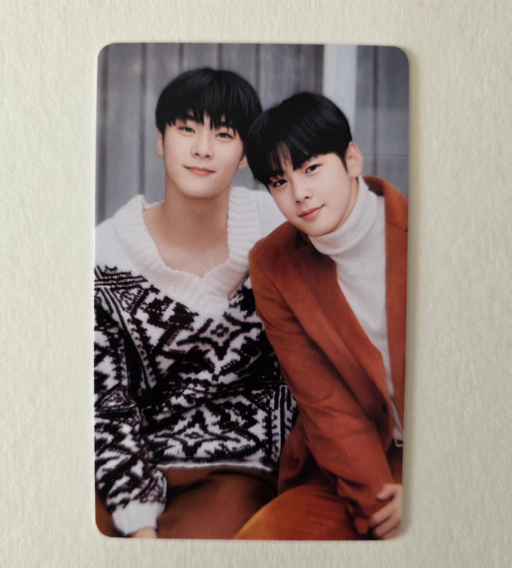 Astro : Lovely Christmas Pop Up 2020 Eunwoo and Moonbin Photocards 