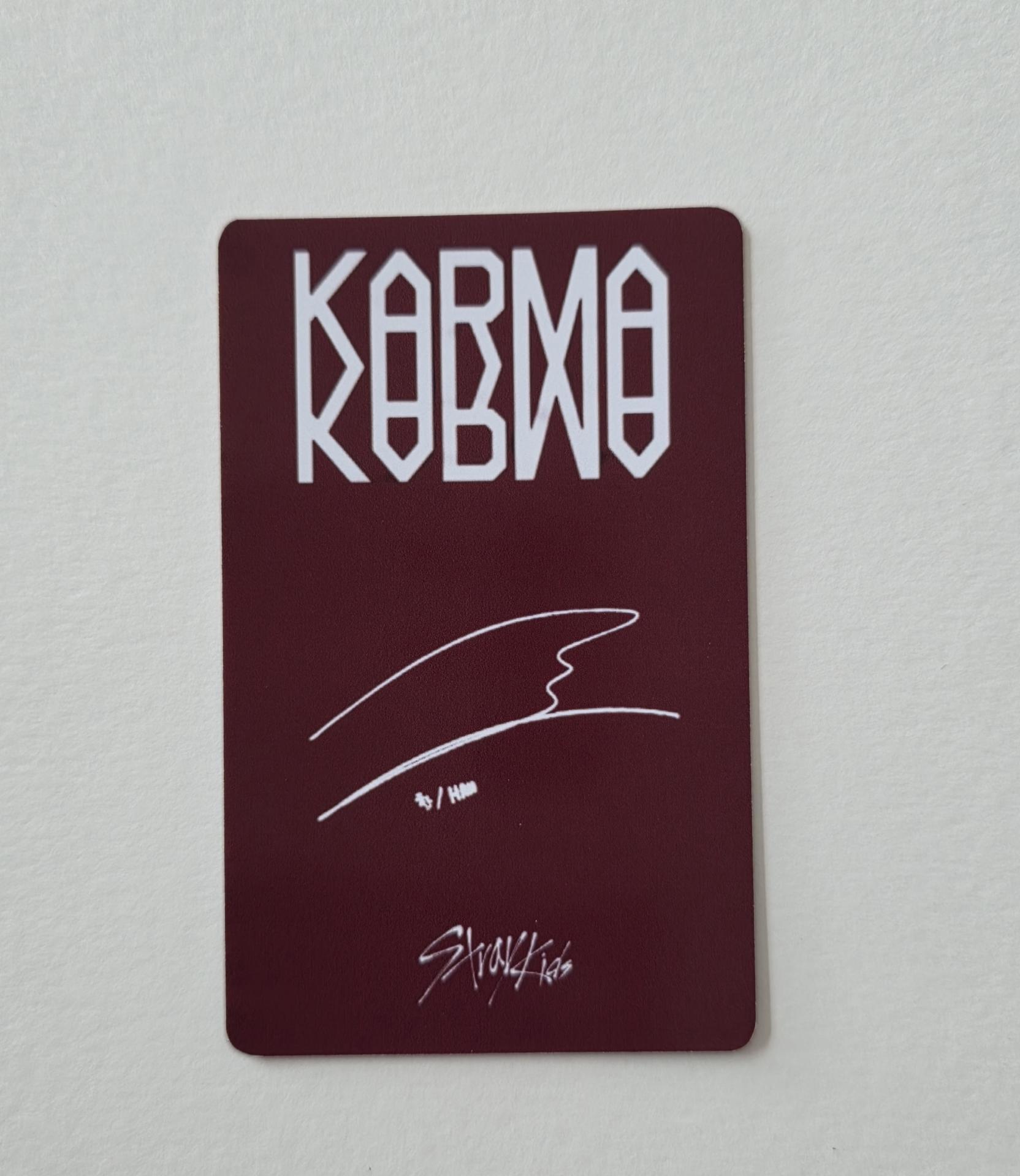 Stray Kids : Han -Karma Starriver Fan Sign Photocards