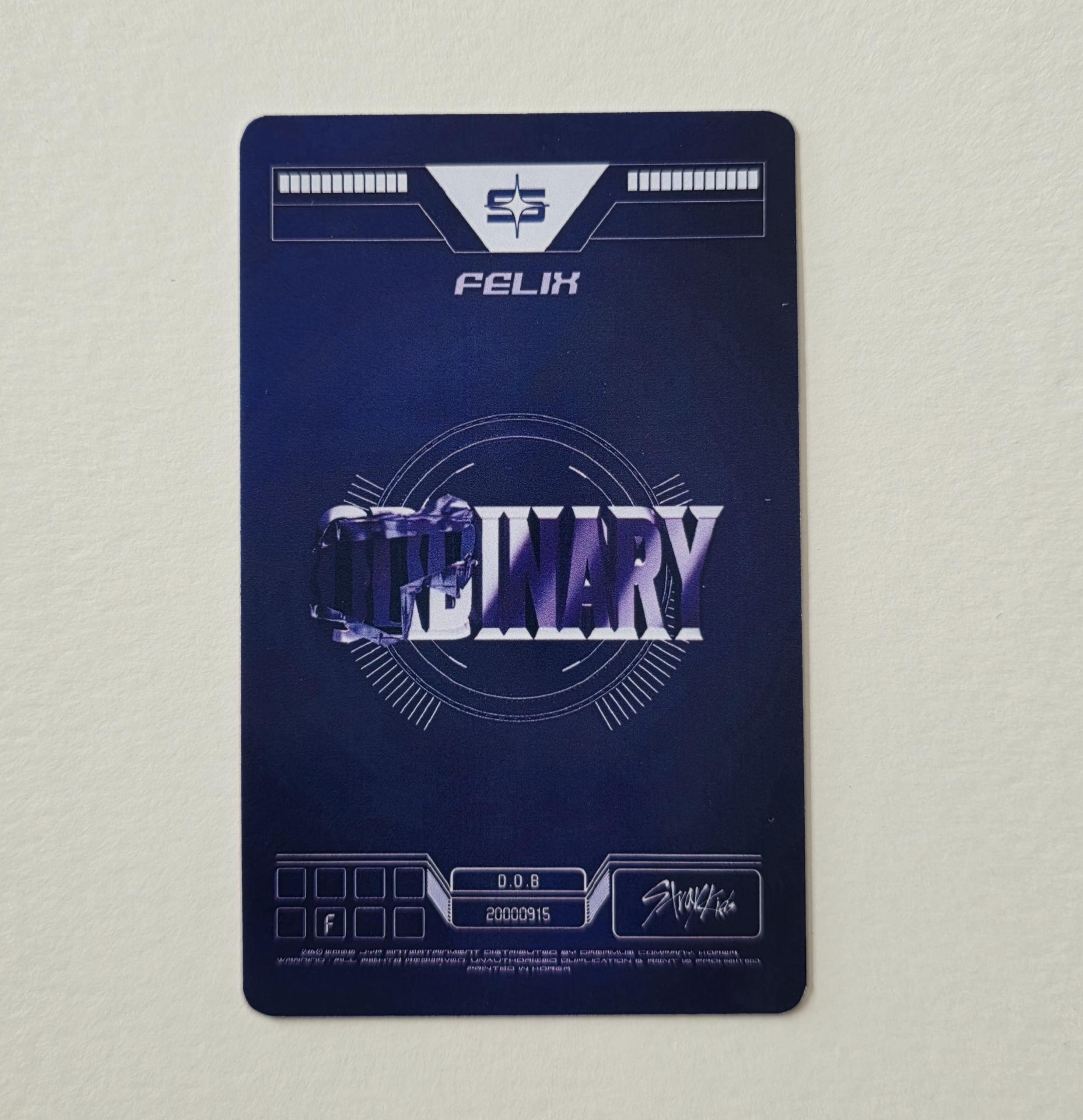 Stray Kids : Felix - Oddinary Jewel Case Photocards