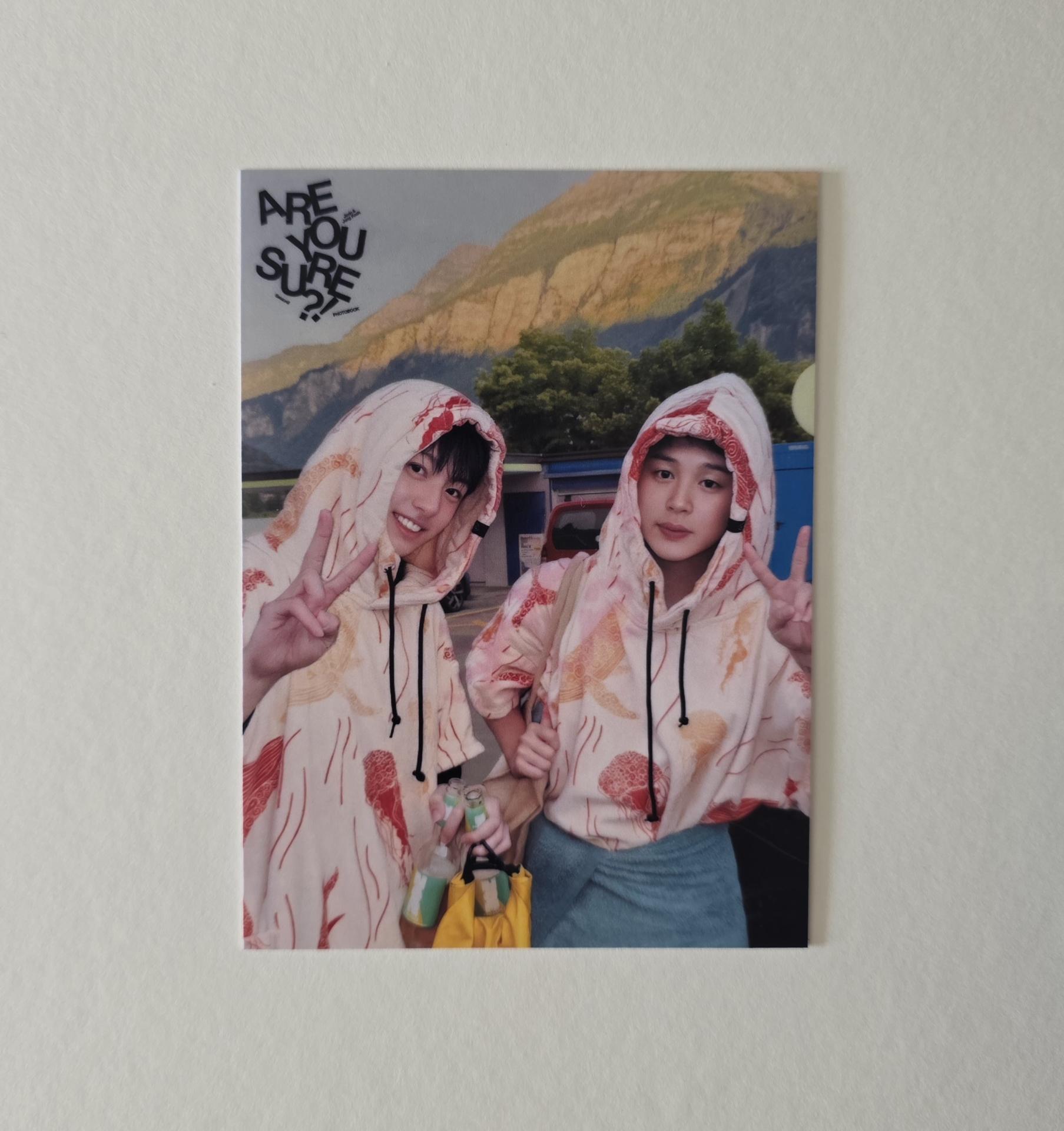 BTS : Are You Sure 2 Jimin and Jungkook Postcard 