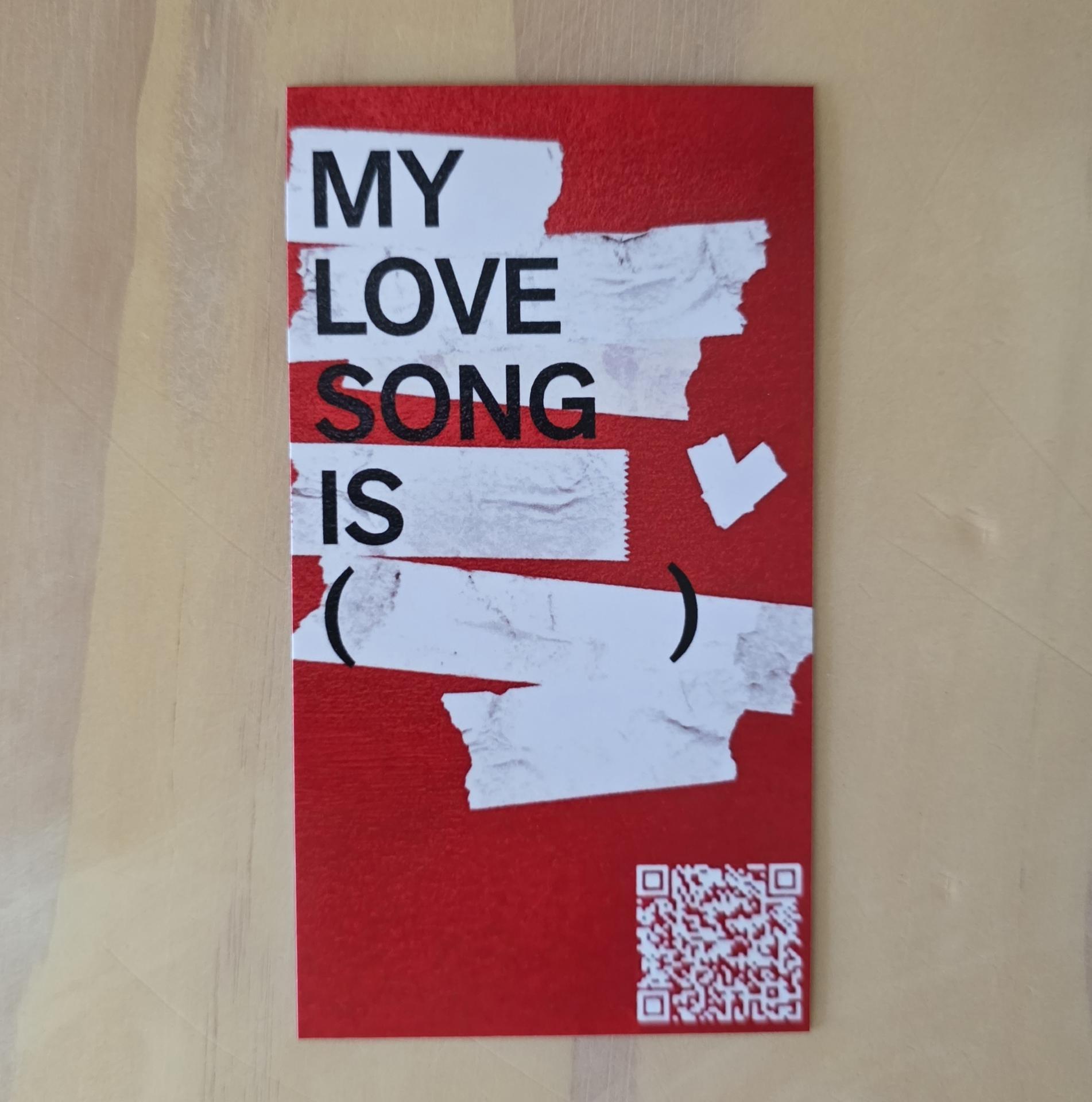 BTS : Arirang Valentines Event My Love Song is QR Card 