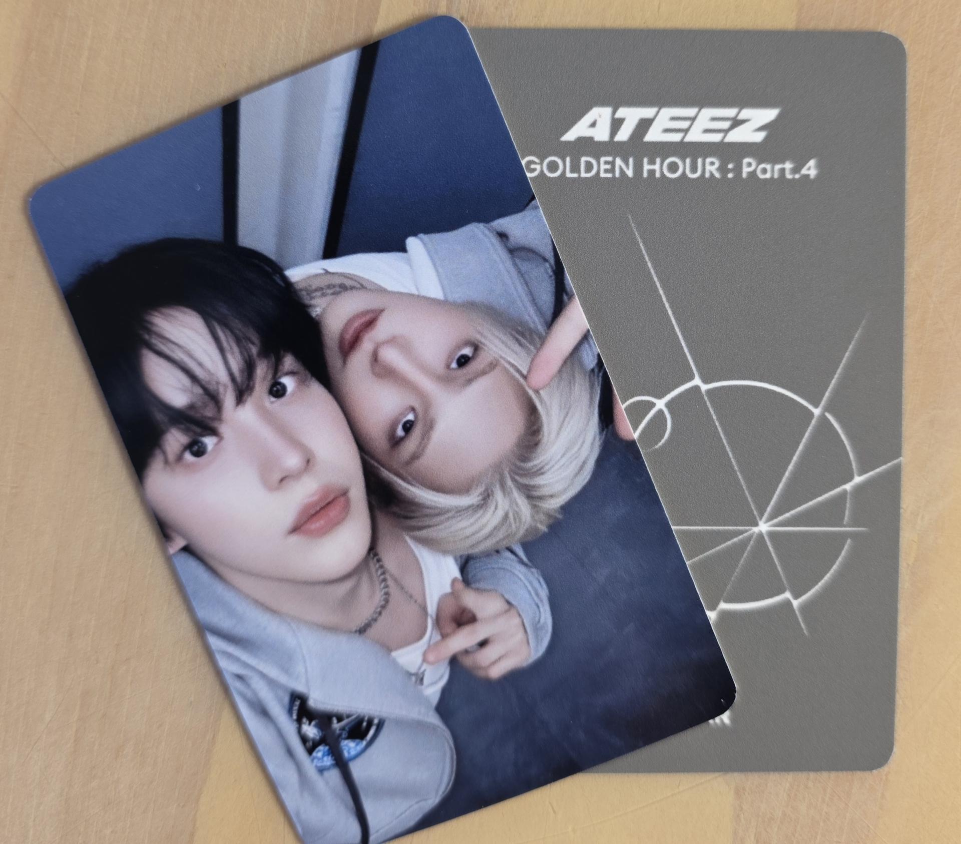Ateez: Golden Hour Part 4 - Makestar Video Call Unit Photocards Yunho Mingi