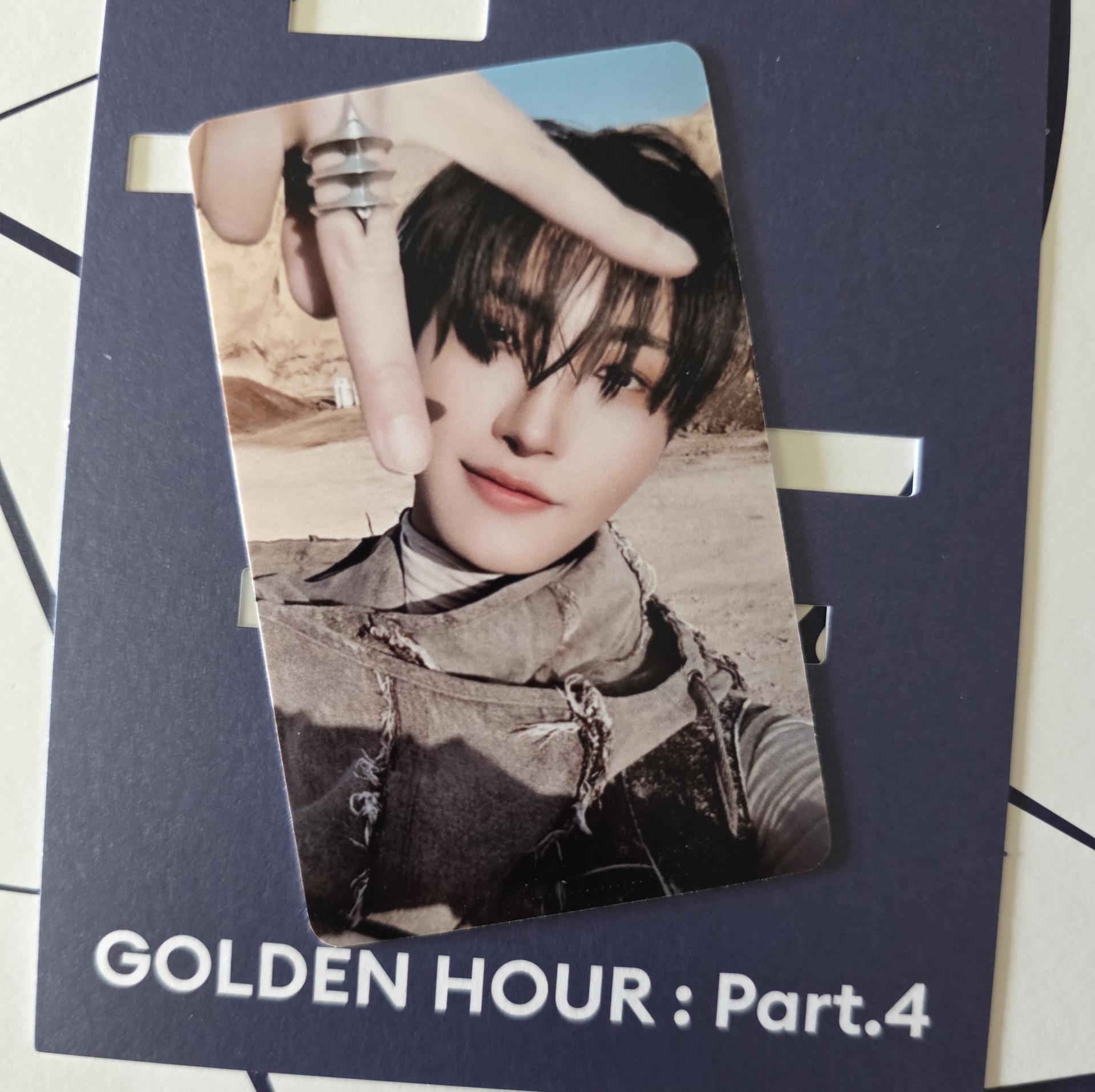Ateez : Golden Hour 4 Soundwave Pop Up PVC Holder Photocards Seonghwa