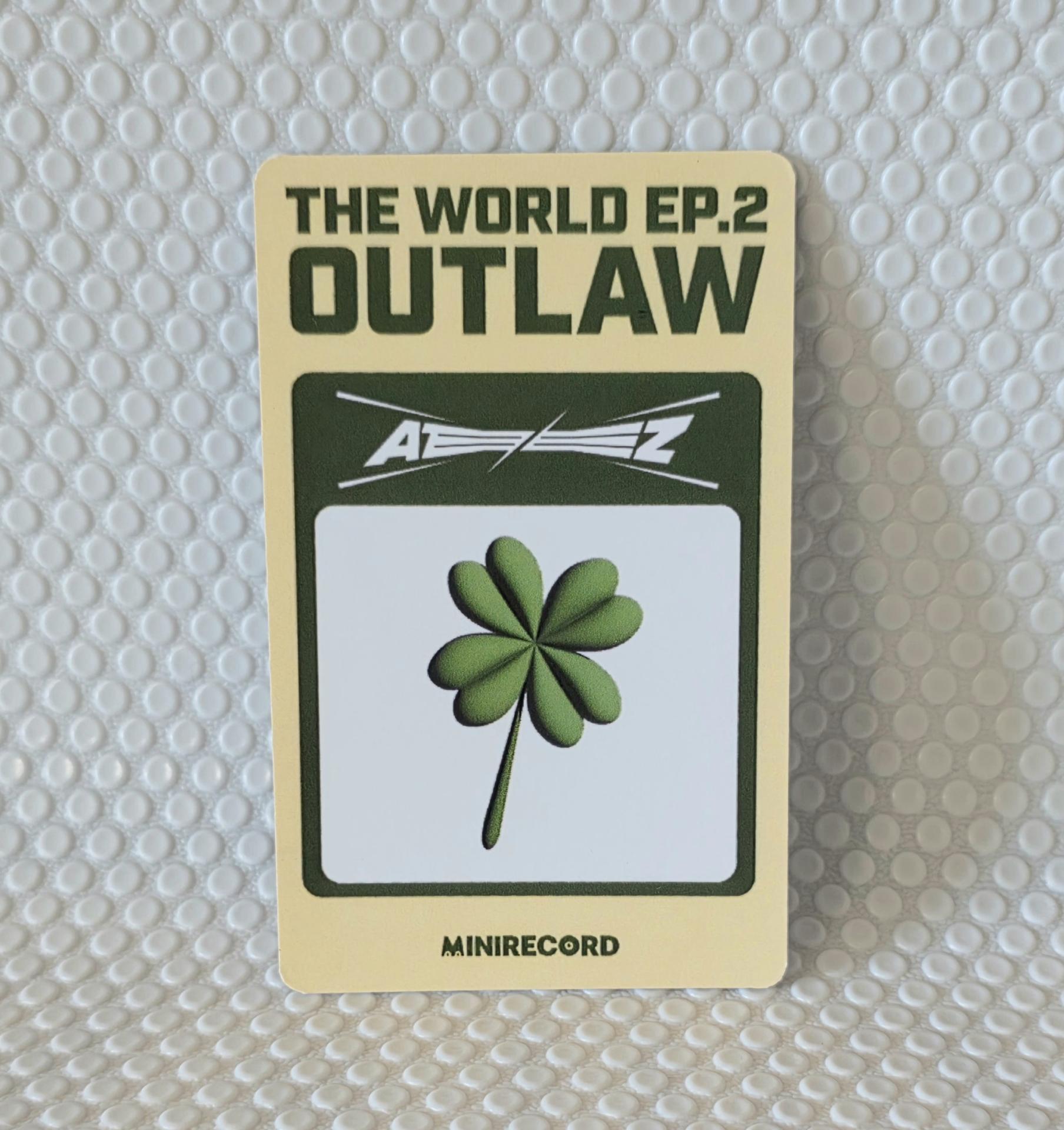 Ateez : The World EP.2 Outlaw Minirecord Photocards