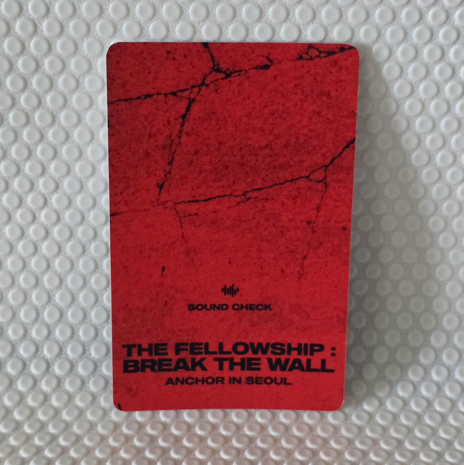 Ateez : Fellowship Break the Wall - Seoul Soundcheck Photocards
