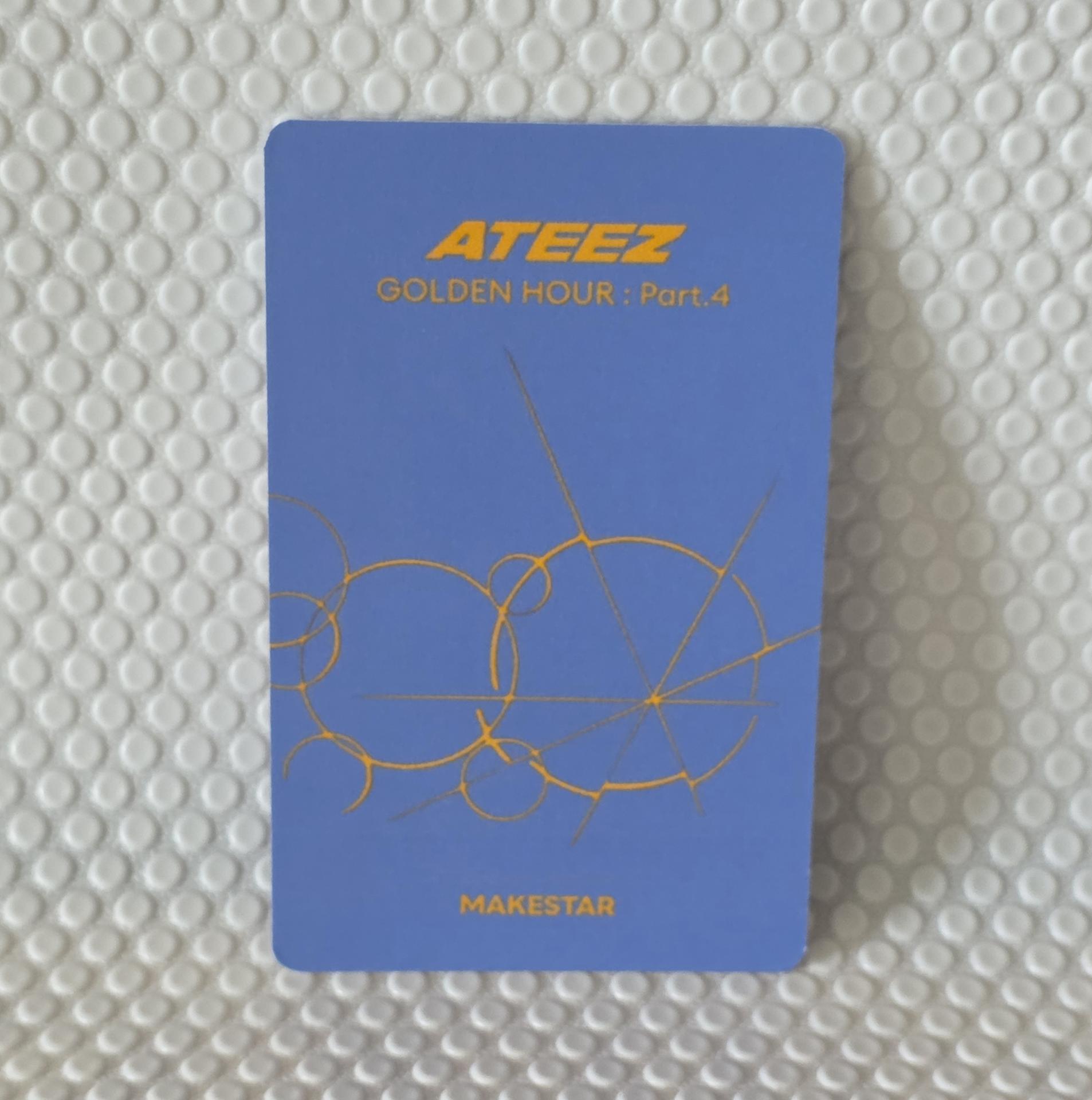 Ateez : Golden Hour 4 Makestar Fansign Coolteez - Seonghwa Photocards