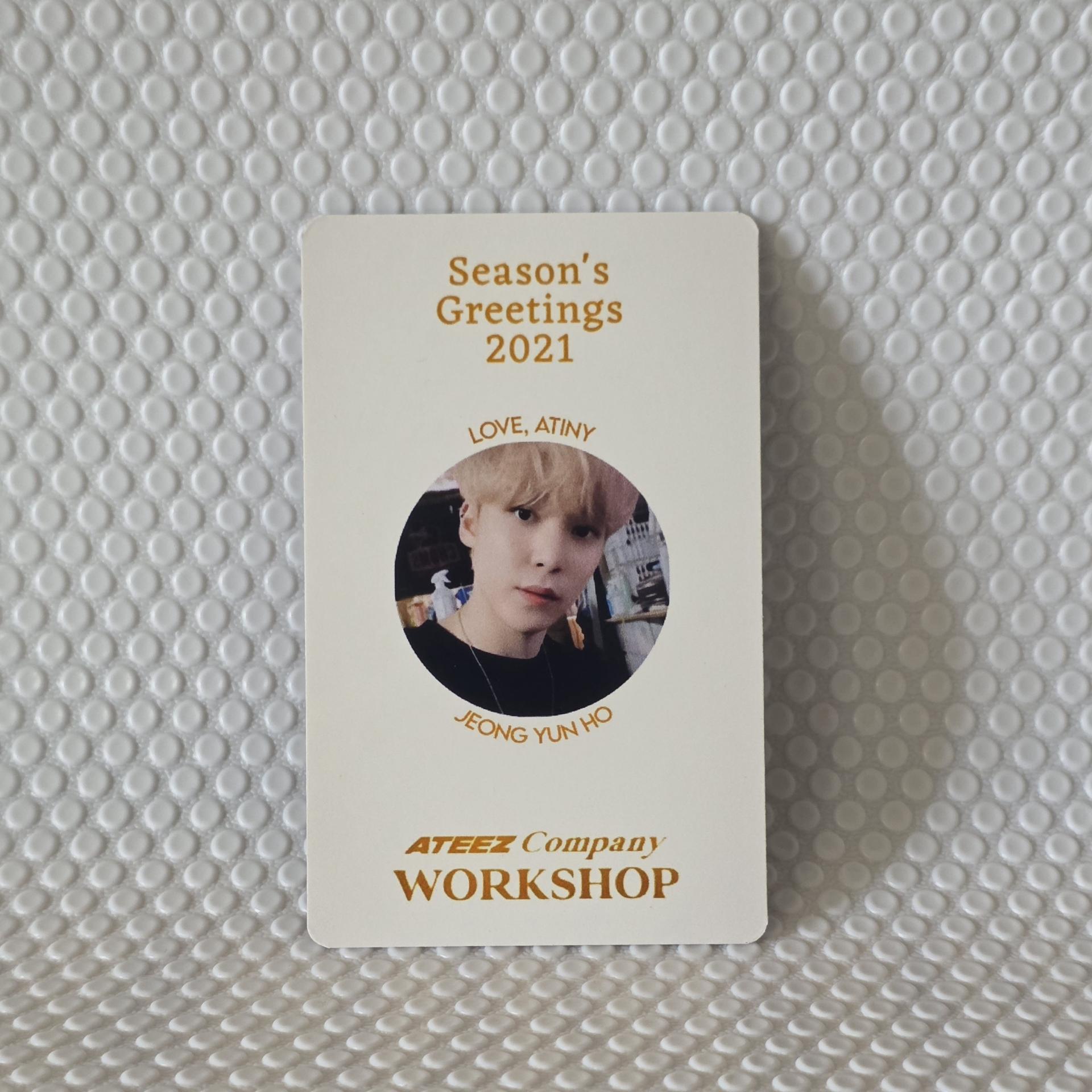 Ateez : Seasons Greetings 2021 - Yunho Photocards