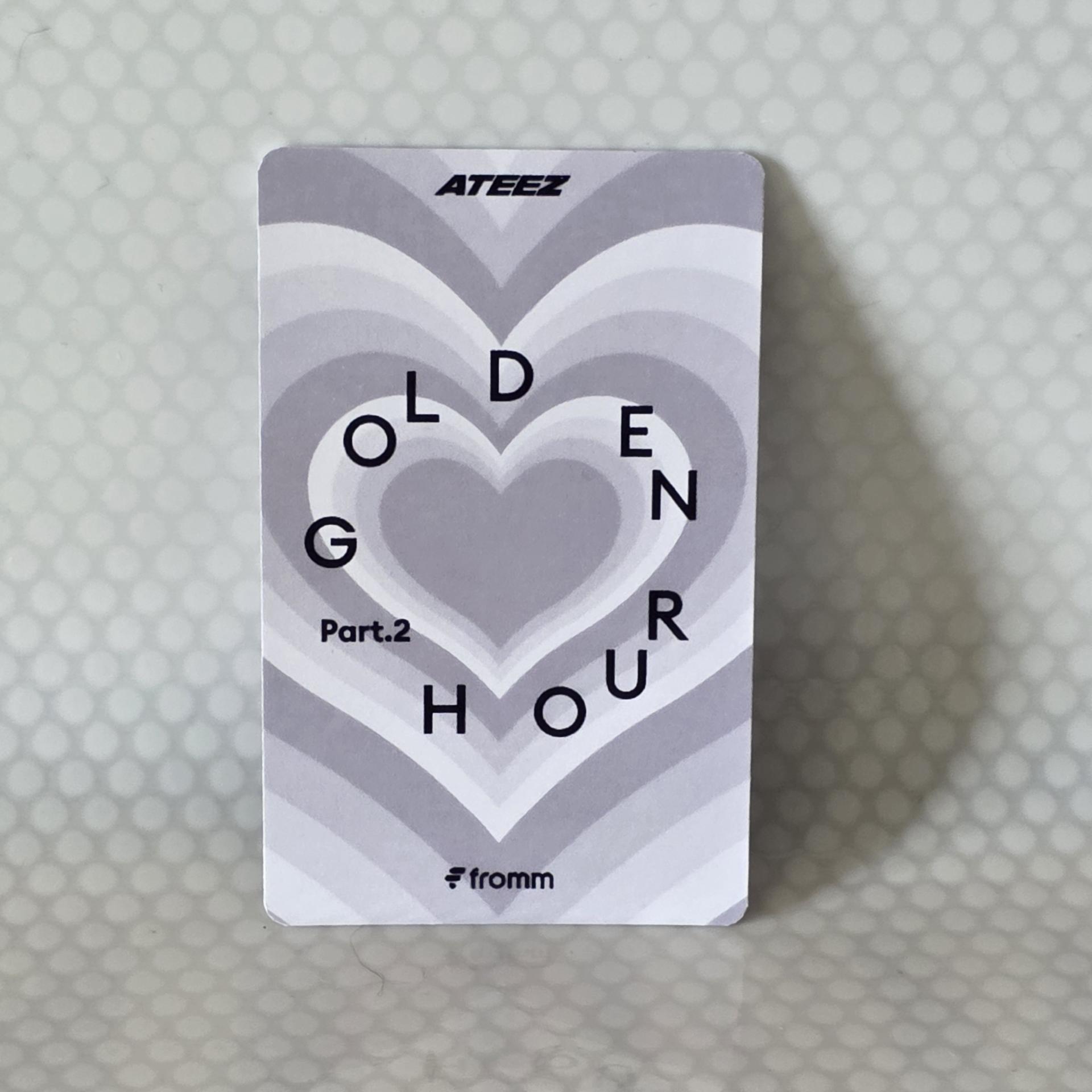 Ateez : Golden Hour 2 Fromm Store Video Call San Photocards