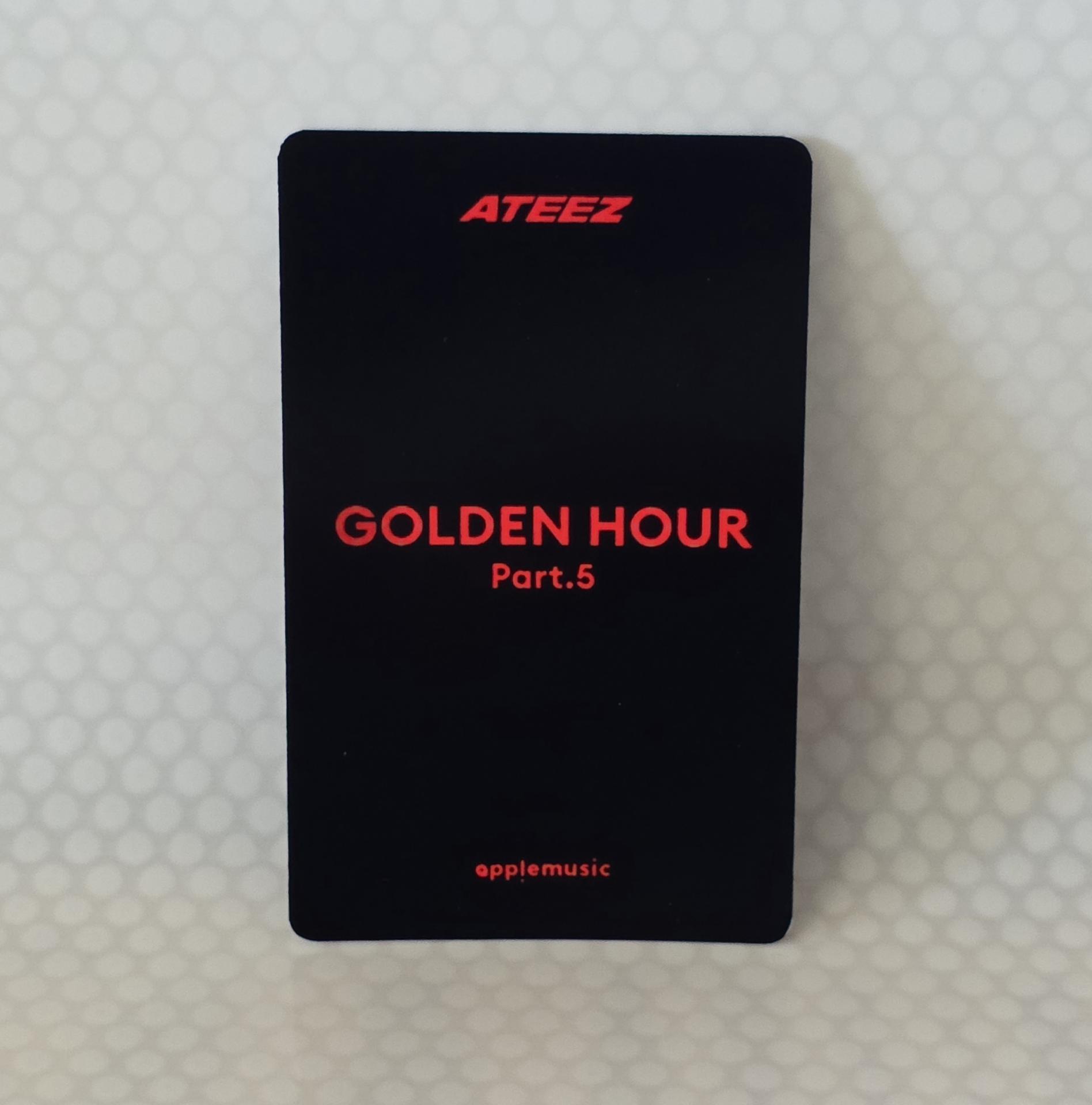 ATEEZ : Golden Hour 5  Apple Music Digipack War of Roses Photocards
