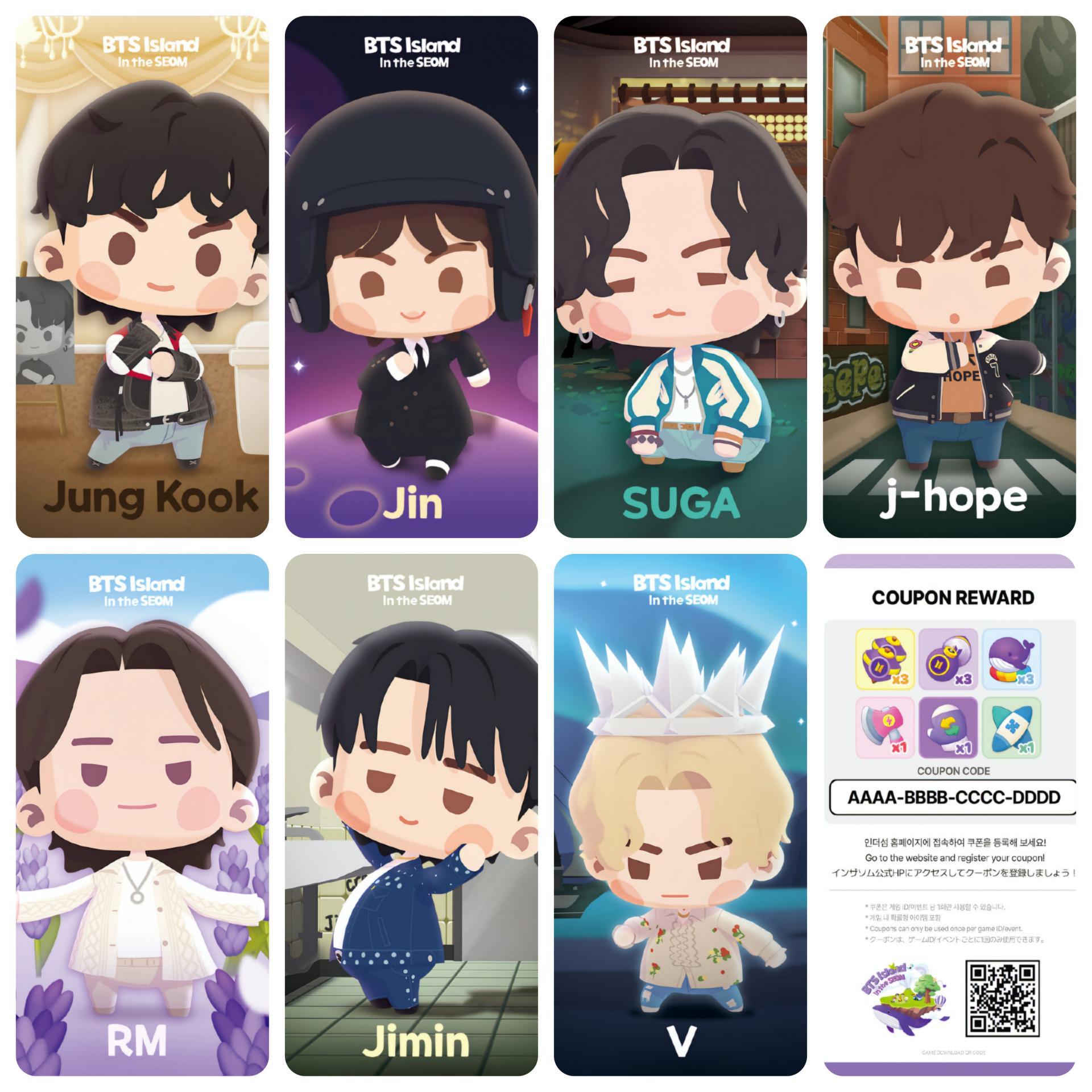 BTS Island Ver 2 Solo Photocards