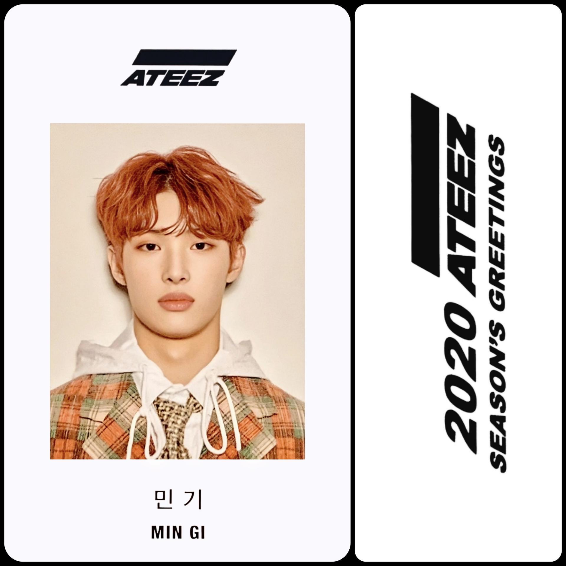 ATEEZ Seasons Greeting 2020 ID Photocards