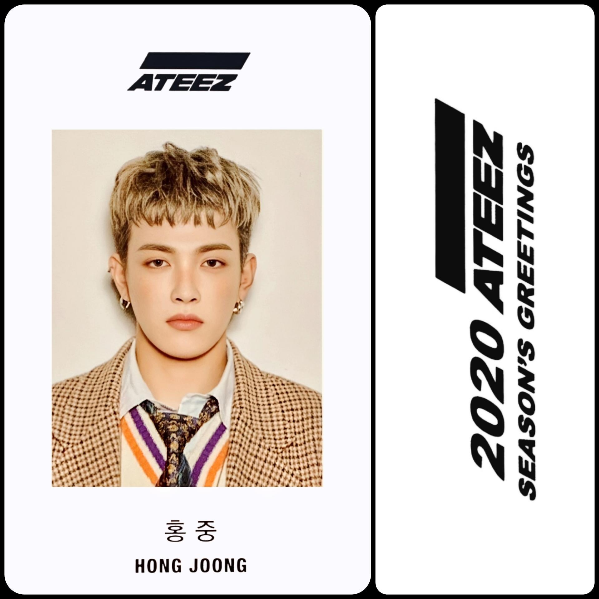 ATEEZ Seasons Greeting 2020 ID Photocards