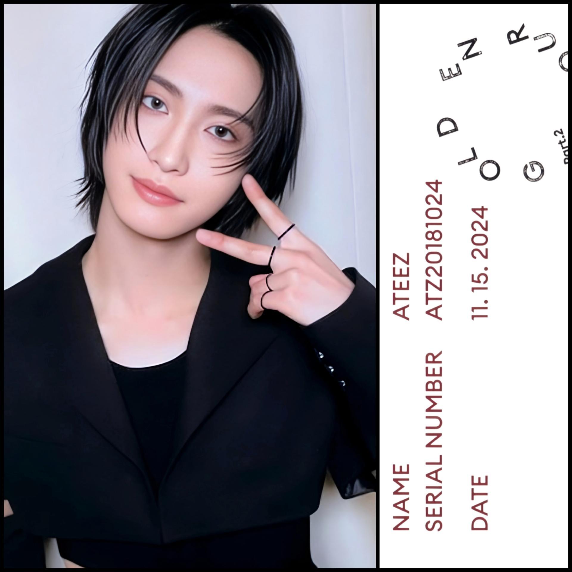 ATEEZ Golden Hour 2 Pt.Z Diary Version Photocards
