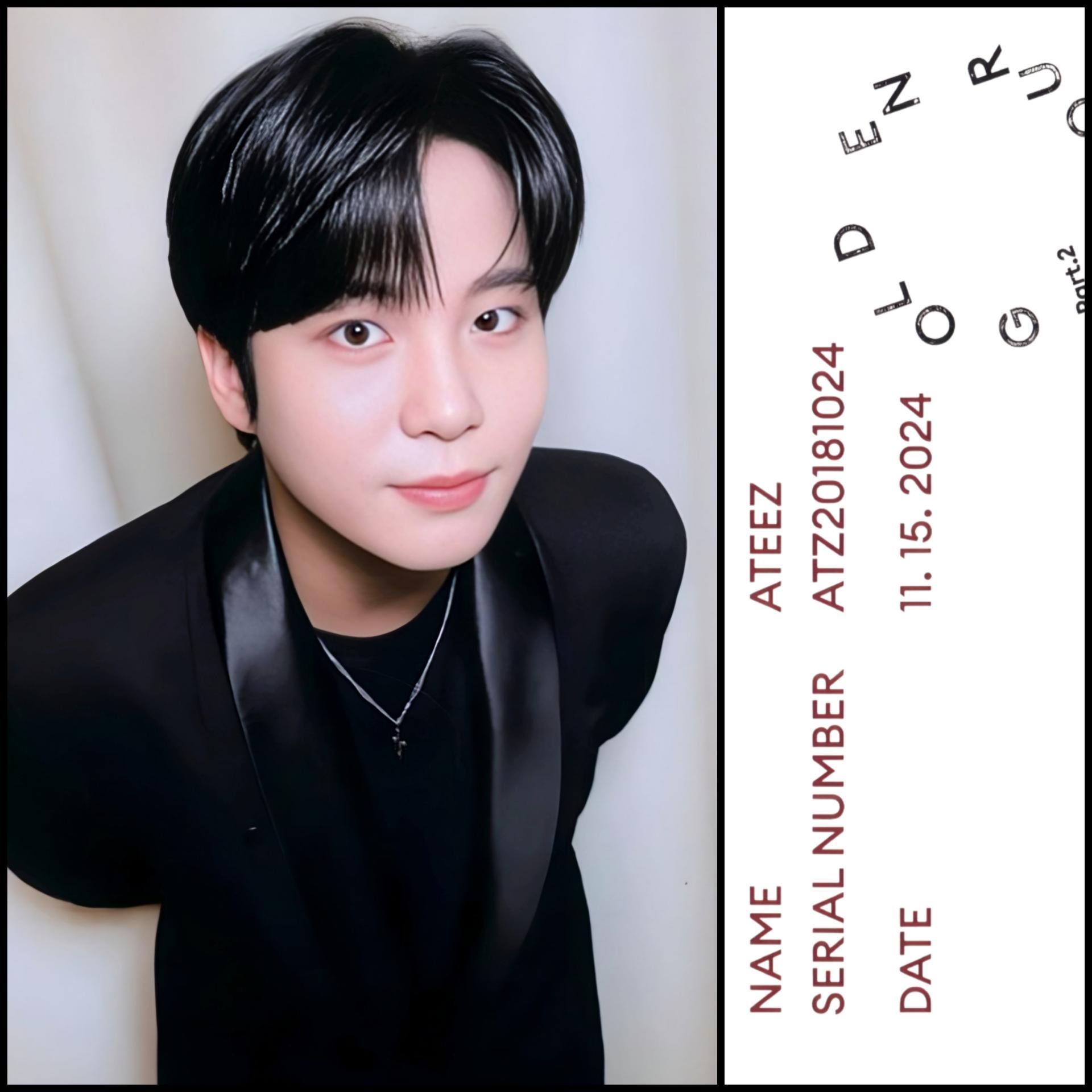 ATEEZ Golden Hour 2 Pt.Z Diary Version Photocards