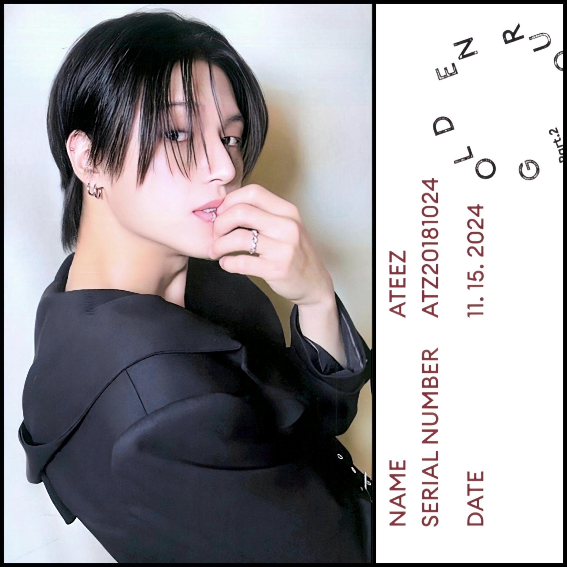 ATEEZ Golden Hour 2 Pt.Z Diary Version Photocards