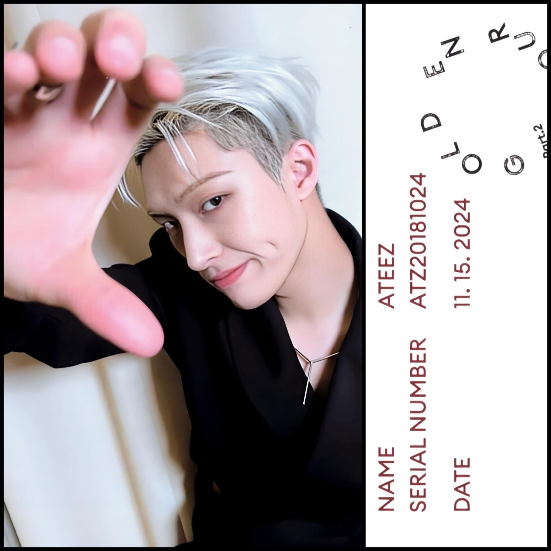 ATEEZ Golden Hour 2 Pt.Z Diary Version Photocards