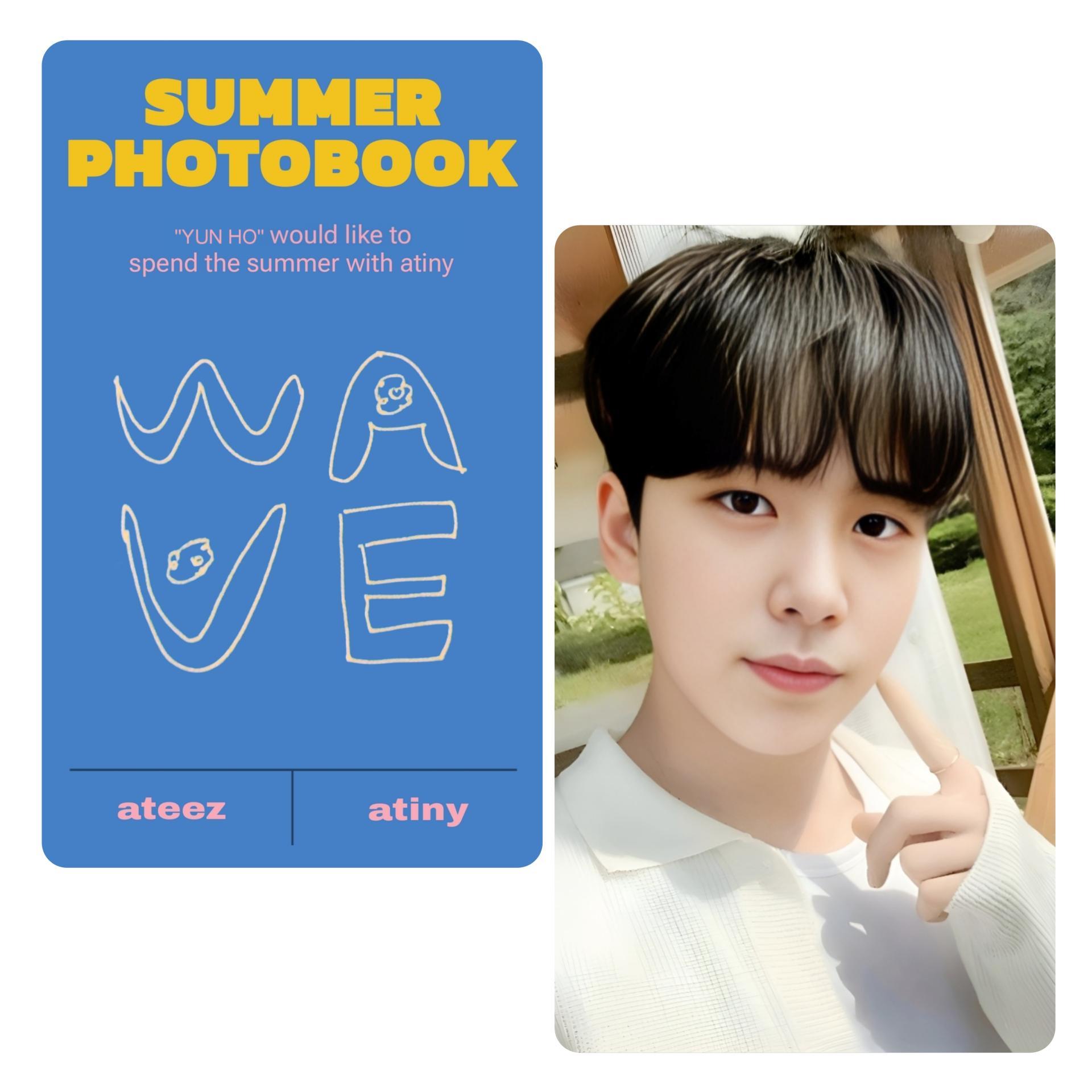 ATEEZ Summer Photobook 2022 KQ Store Photocards