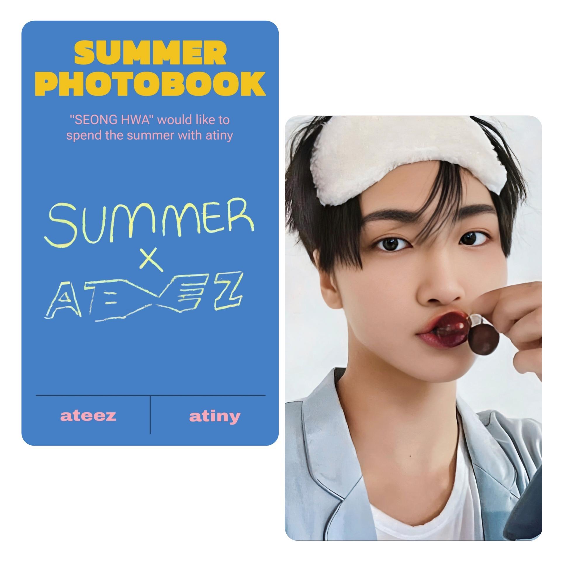 ATEEZ Summer Photobook 2022 KQ Store Photocards
