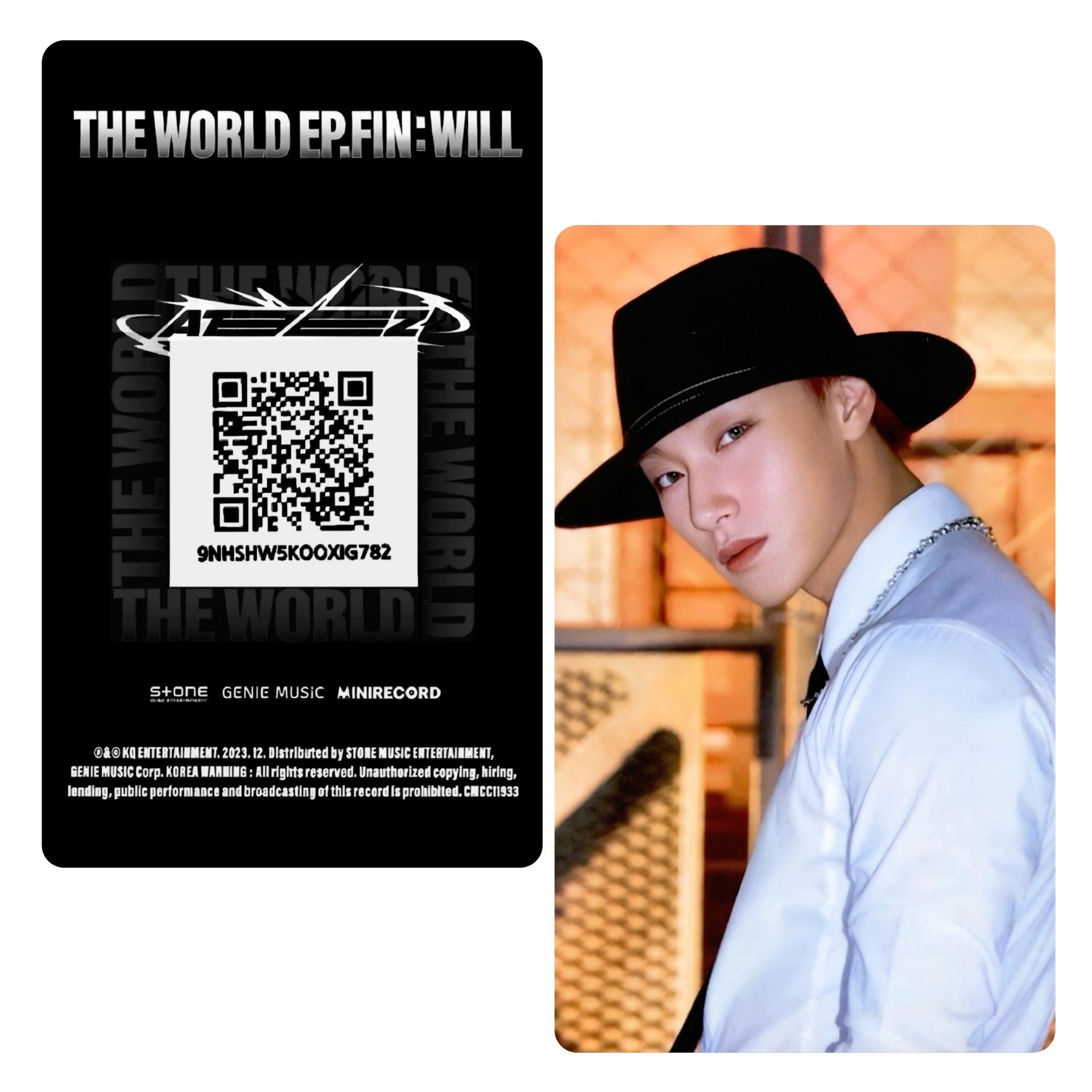 ATEEZ The World Ep Fin Will KQ Platform Ver Photocards