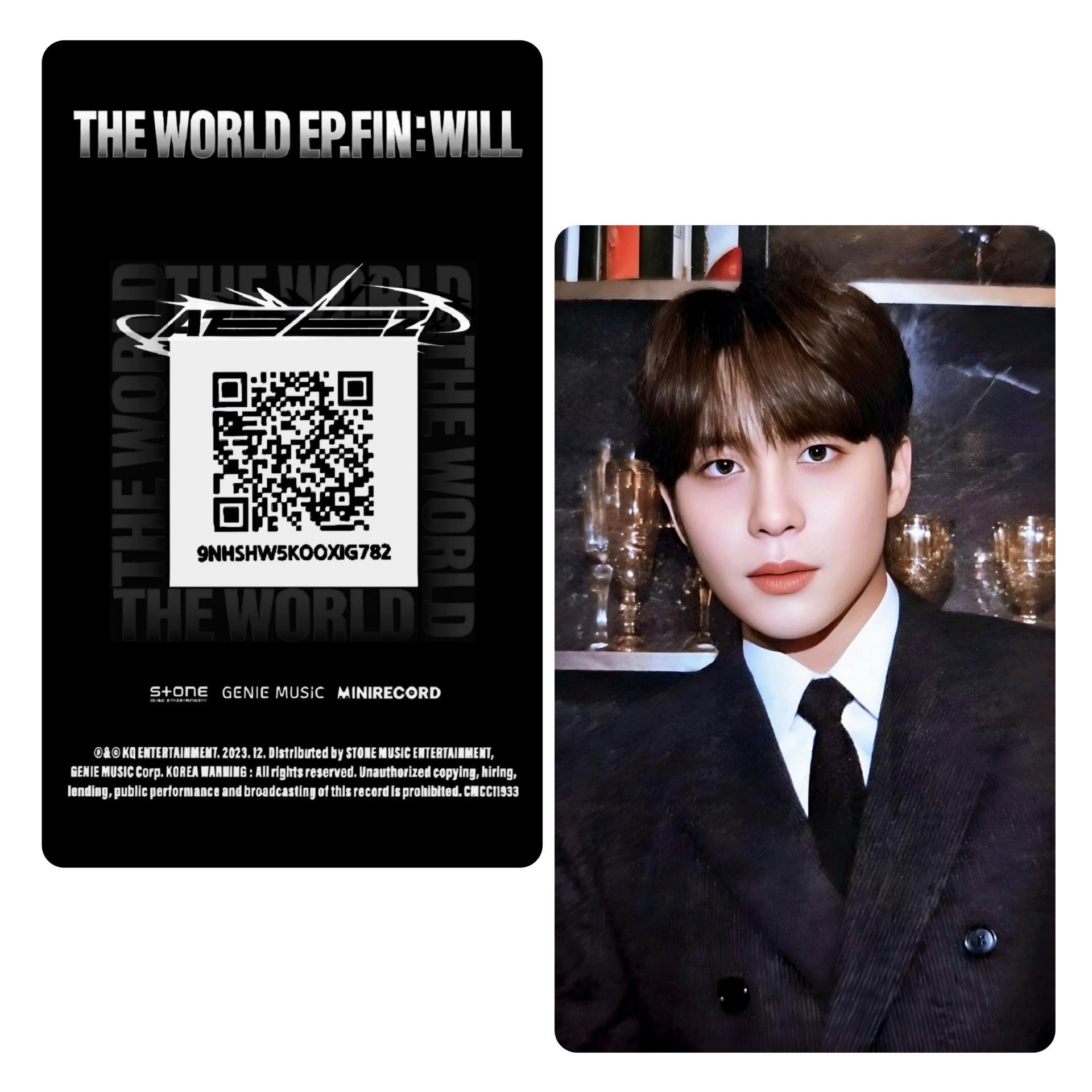 ATEEZ The World Ep Fin Will KQ Platform Ver Photocards