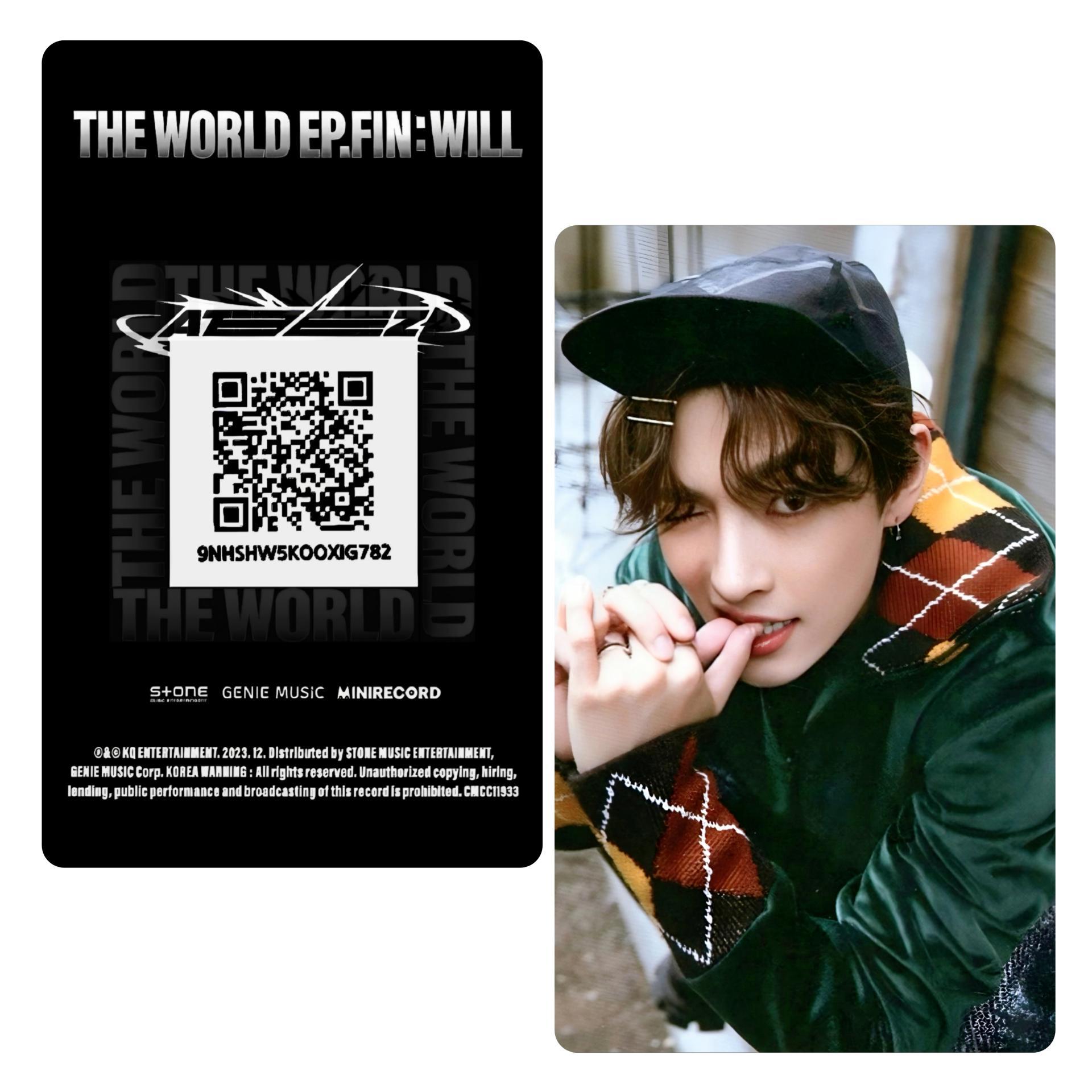 ATEEZ The World Ep Fin Will KQ Platform Ver Photocards