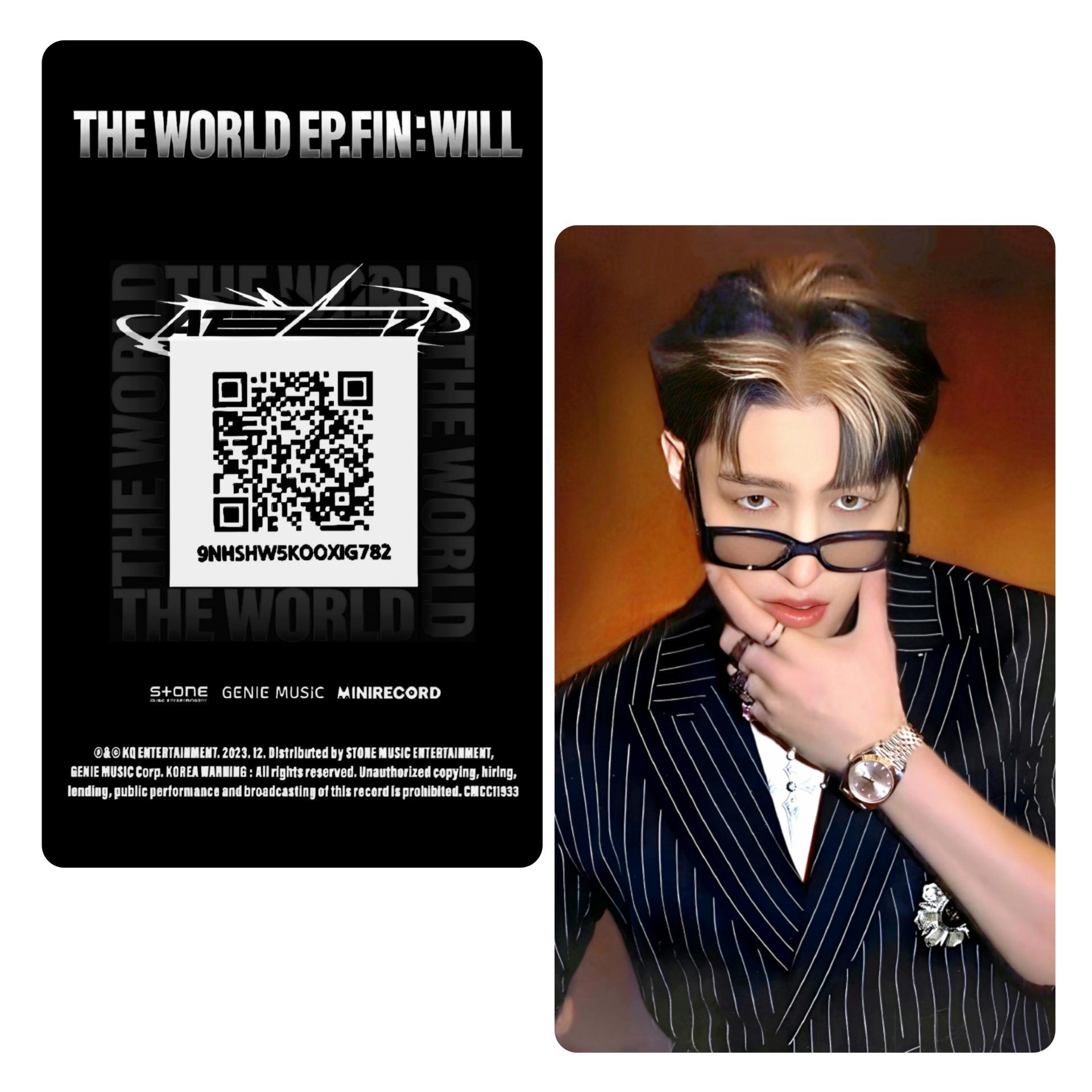 ATEEZ The World Ep Fin Will KQ Platform Ver Photocards
