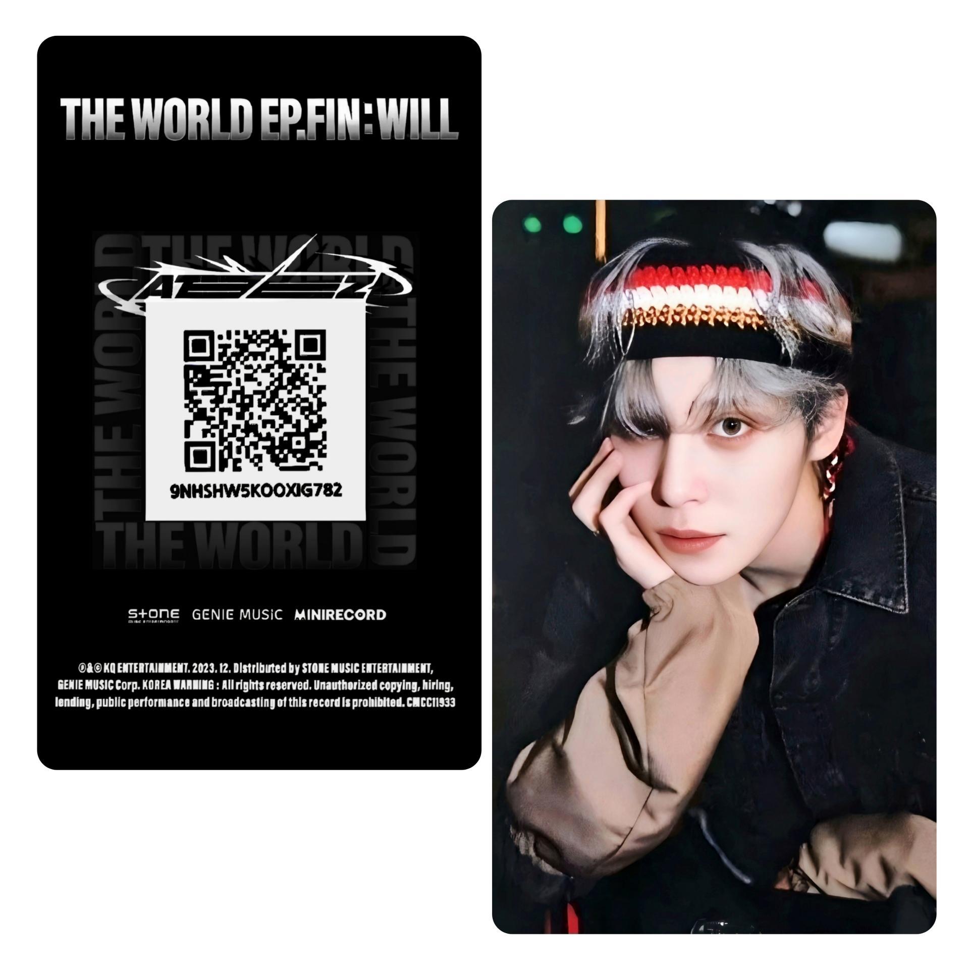 ATEEZ The World Ep Fin Will KQ Platform Ver Photocards