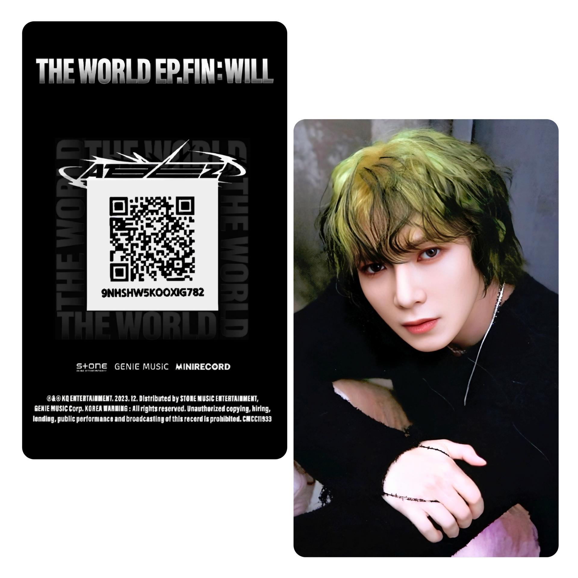 ATEEZ The World Ep Fin Will KQ Platform Ver Photocards