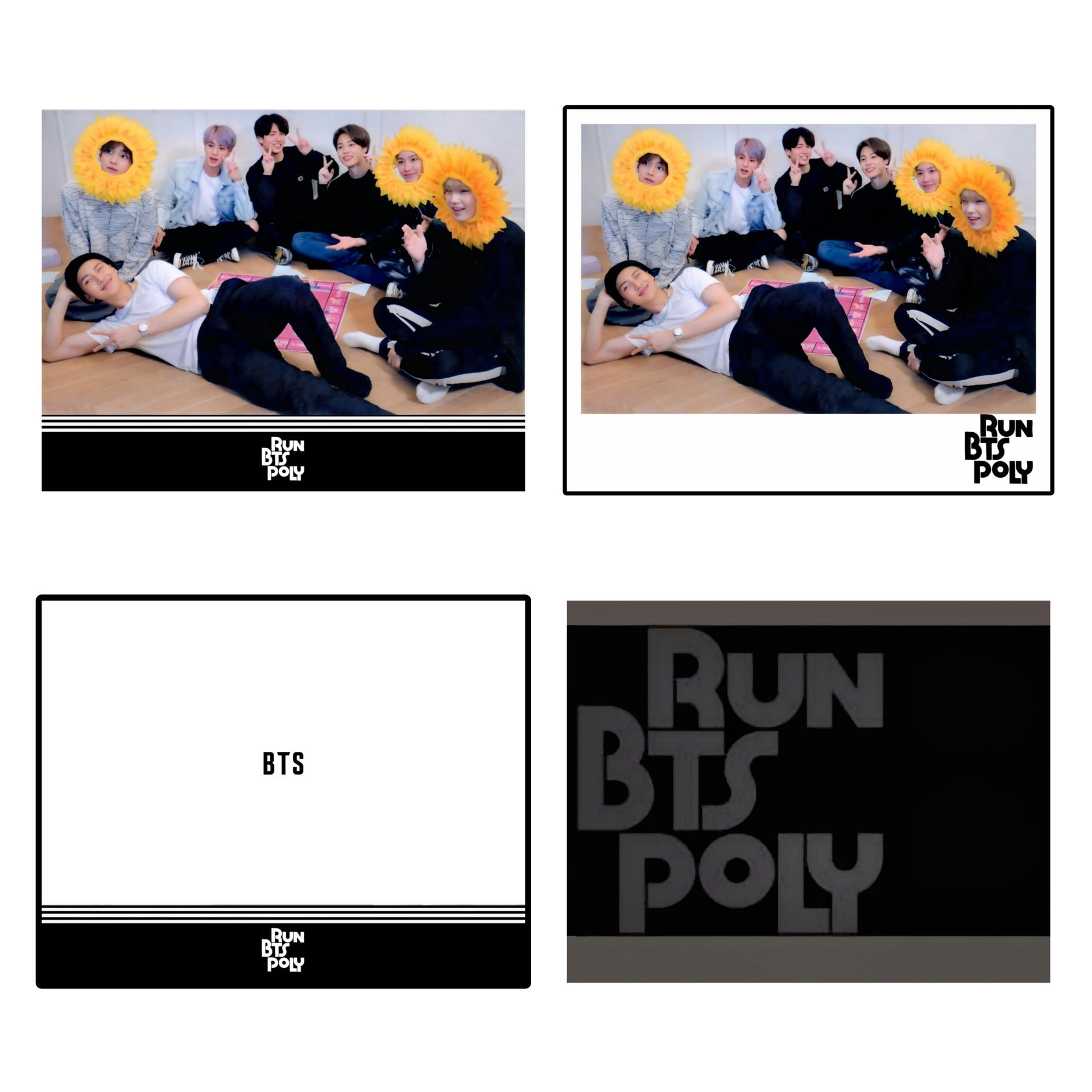 BTS - Run BTS Poly Polaroids