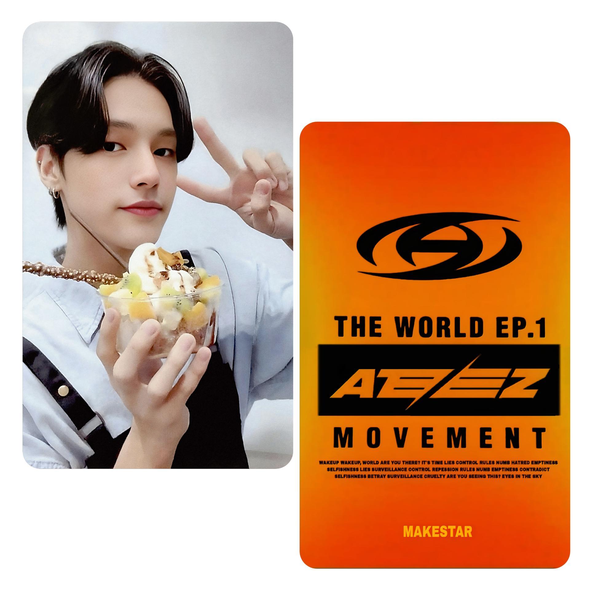 ATEEZ Movement Fan sign Makestar Cafe Staff Photocards